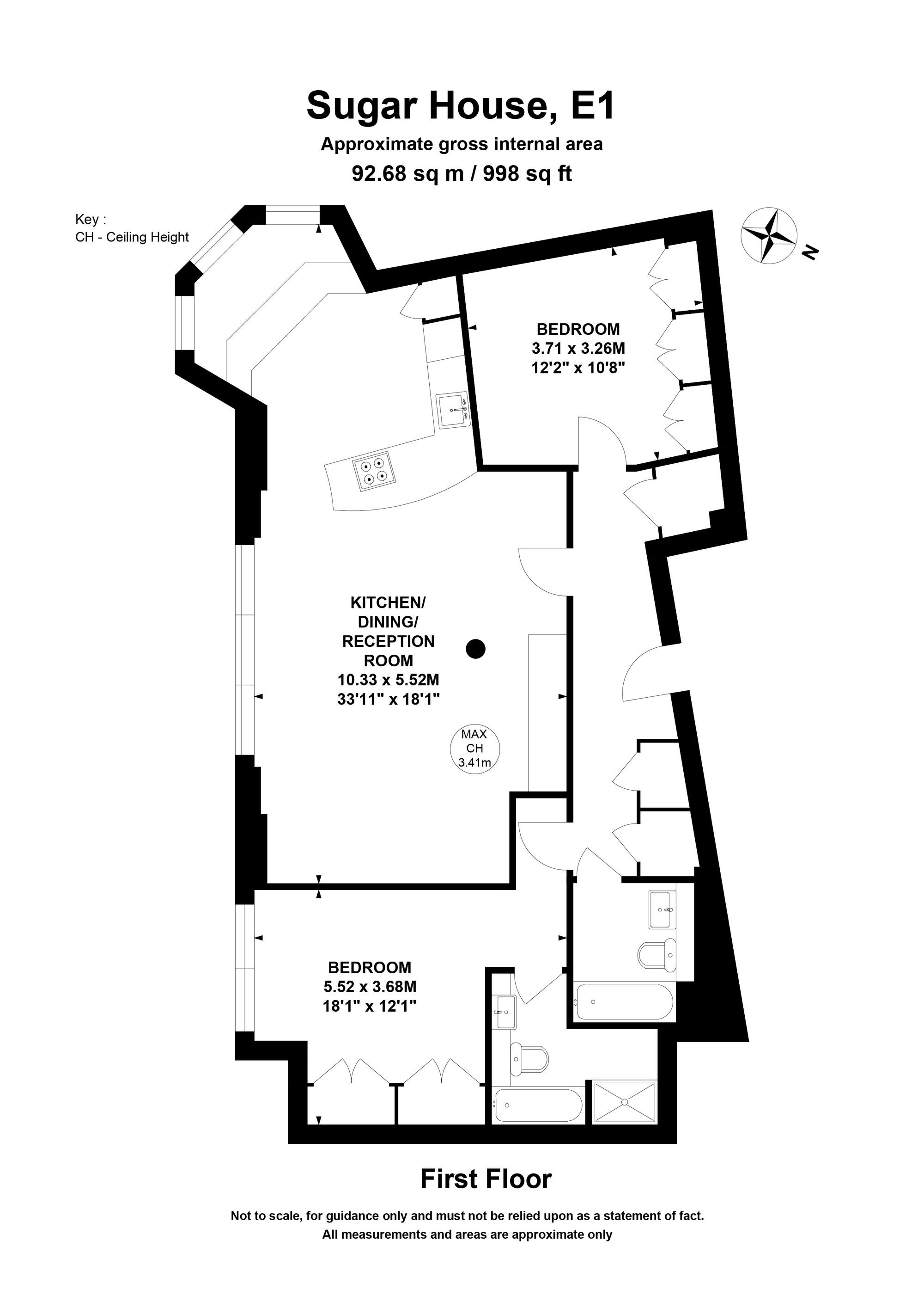 Floorplan for Leman Street, London, E1