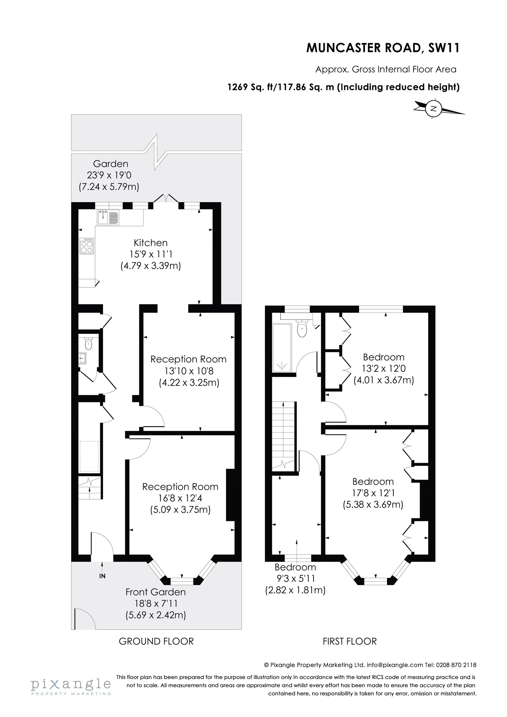 Floorplan for Muncaster Road, London, SW11