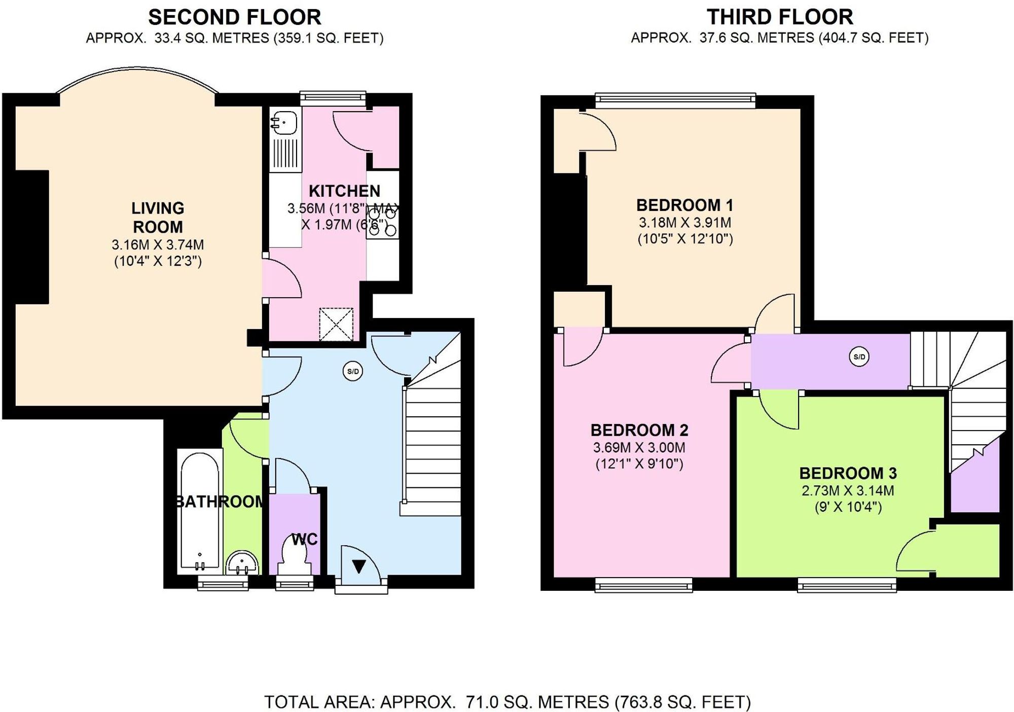 Floorplan for Druid Street, London, SE1