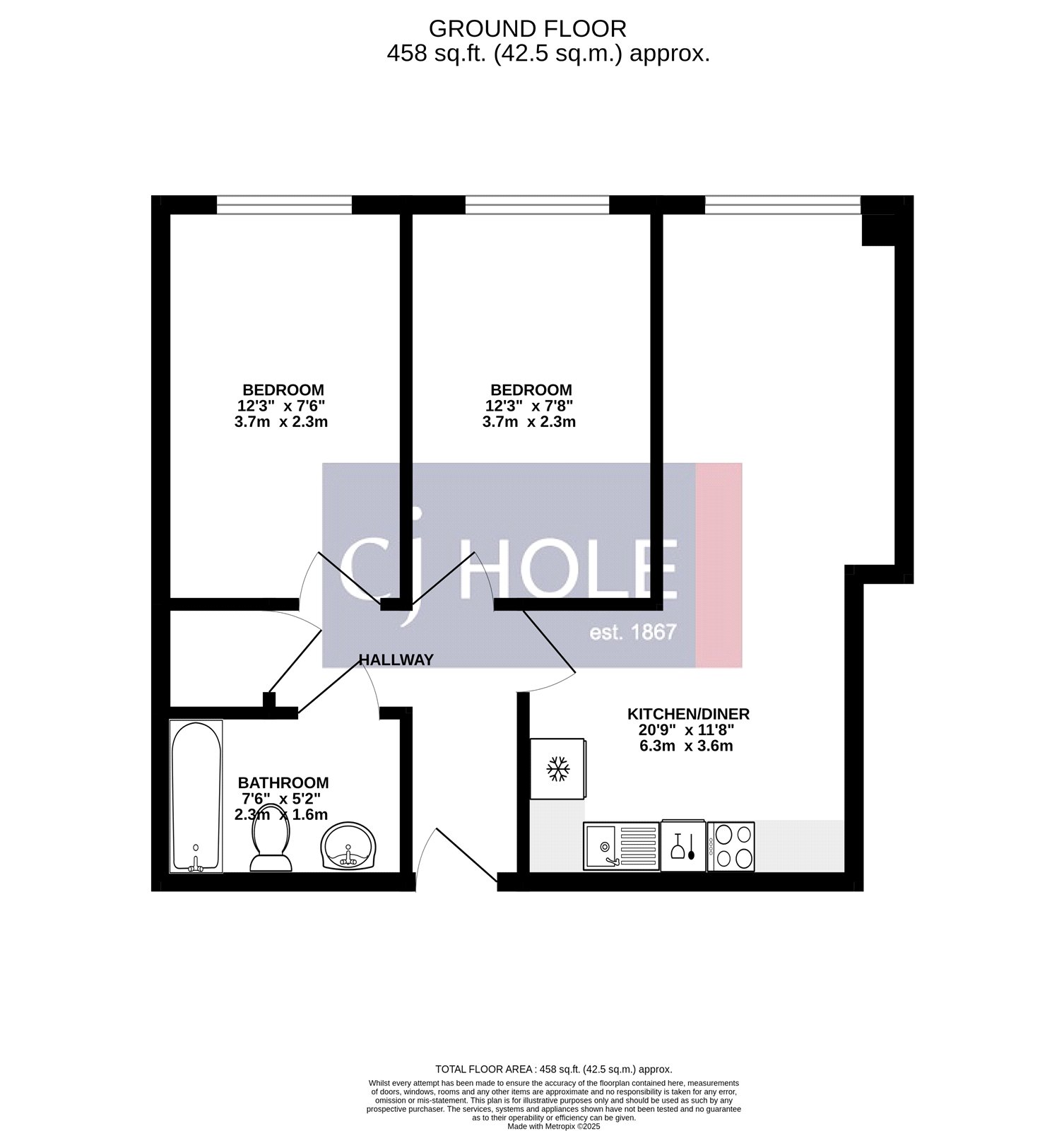 2 bedroom Flat to let in Clifton, Bristol