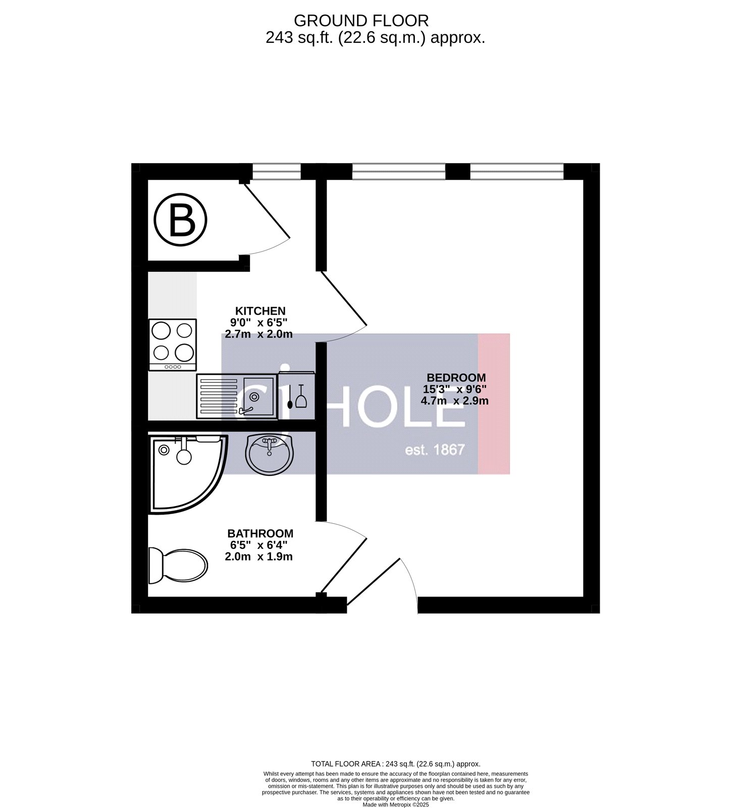 1 bedroom Flat to let in Clifton, Bristol