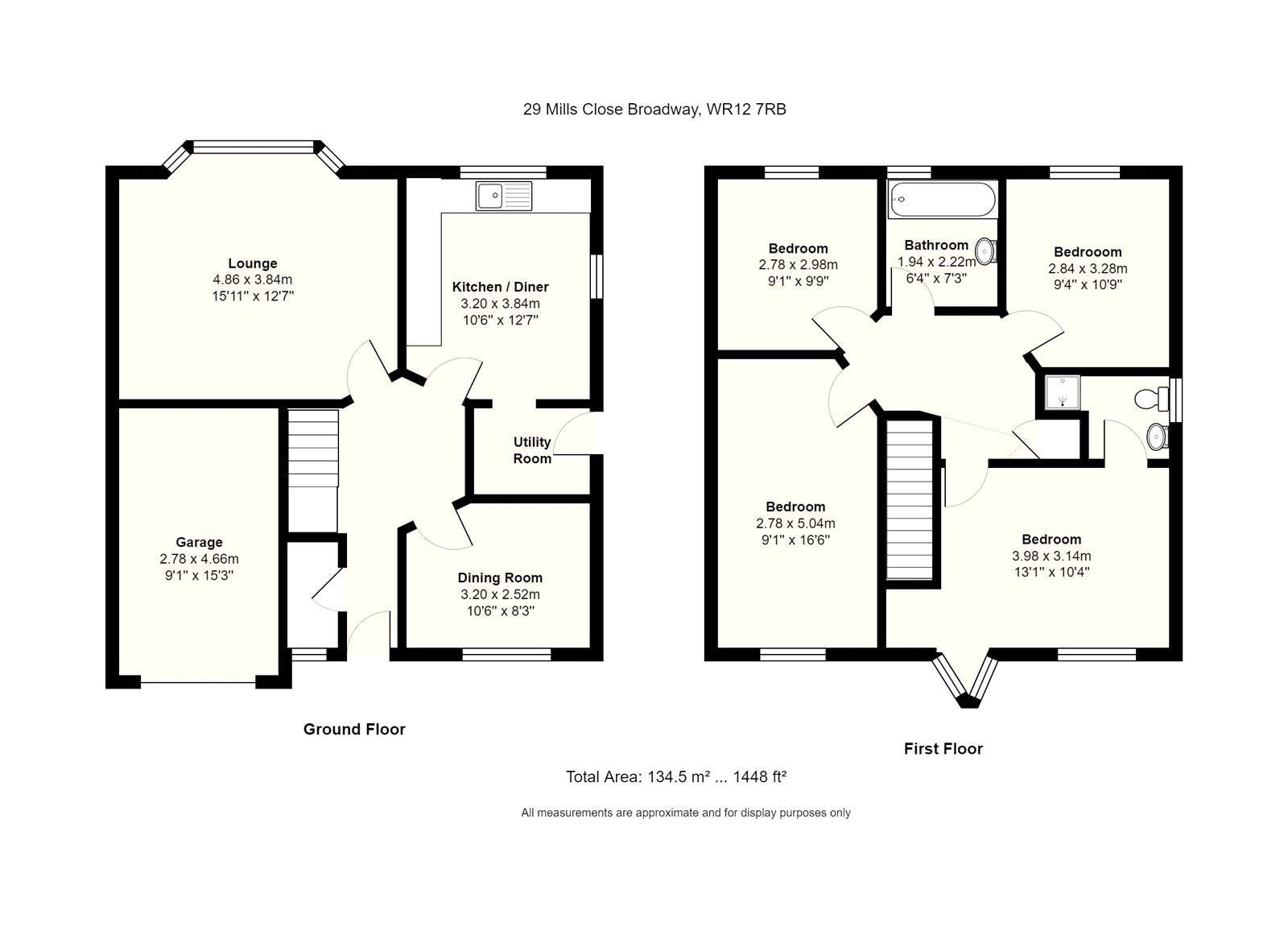 4 bedroom House to let in Broadway, Worcestershire