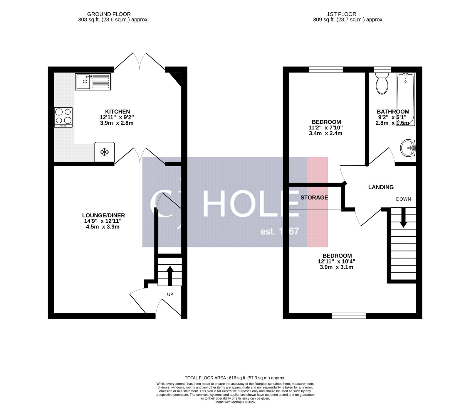 2 bedroom House to let in Emersons Green, Bristol, Gloucestershire