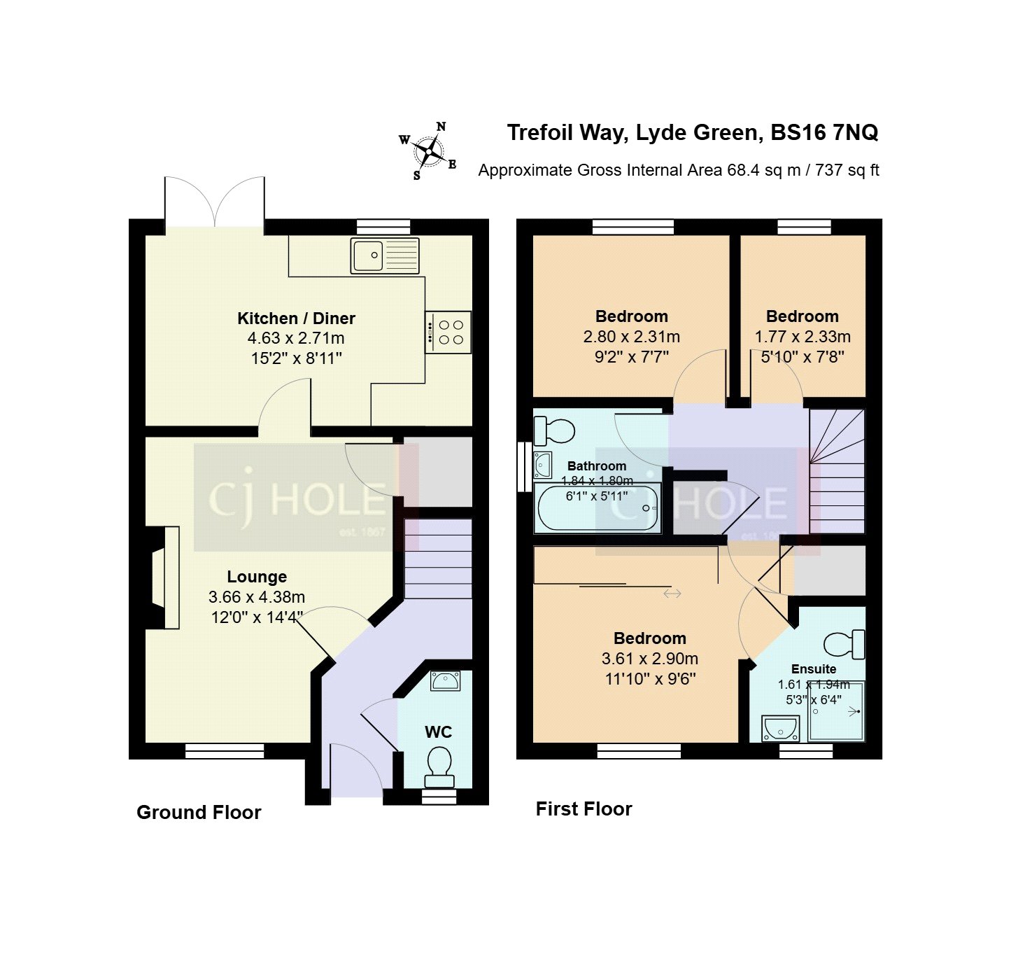 3 bedroom House for sale in Emersons Green, Bristol, Gloucestershire
