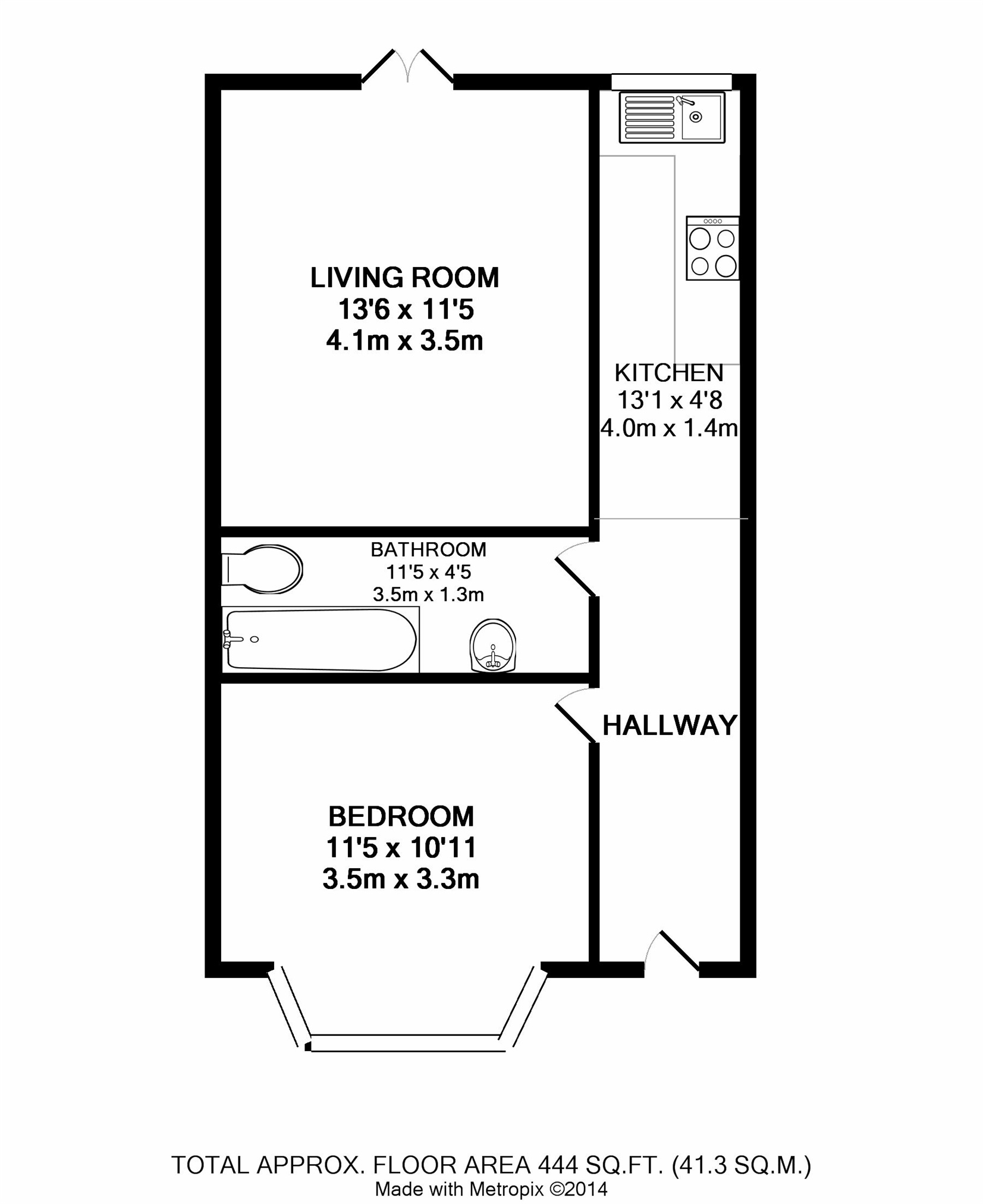 1 bedroom Flat to let in Bristol