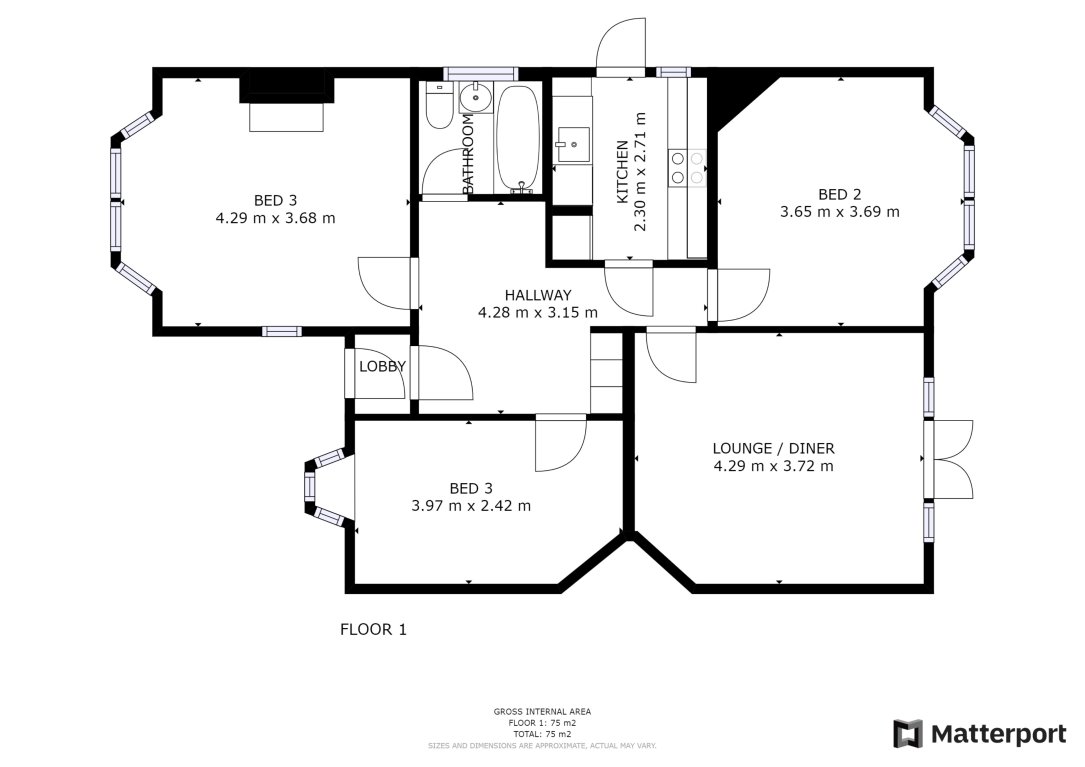Floorplan for Kelston Road, Barkingside