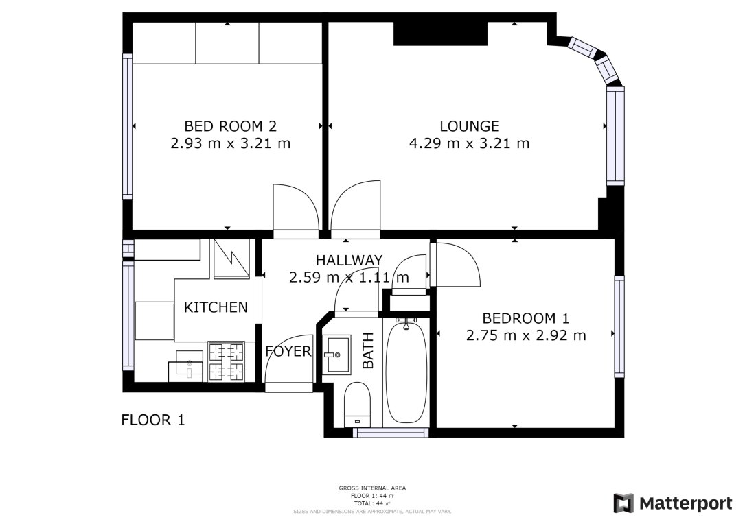 Floorplan for Fulwell Avenue, Clayhall