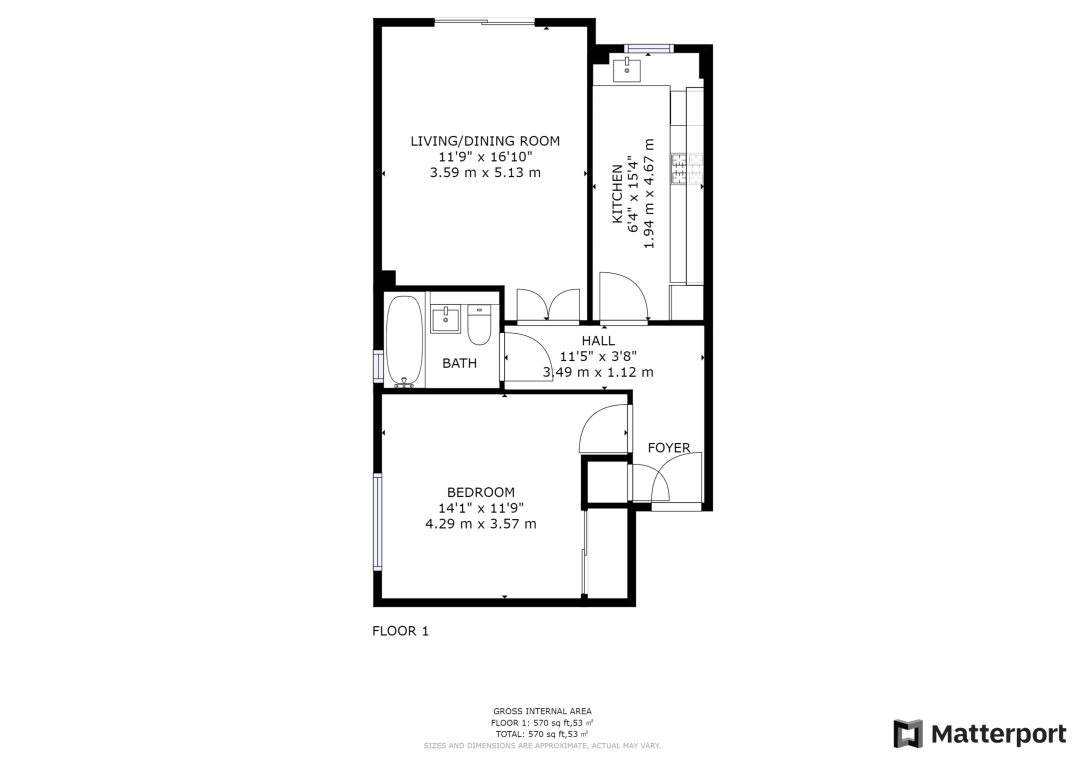 Floorplan for Friars Close, Seven Kings