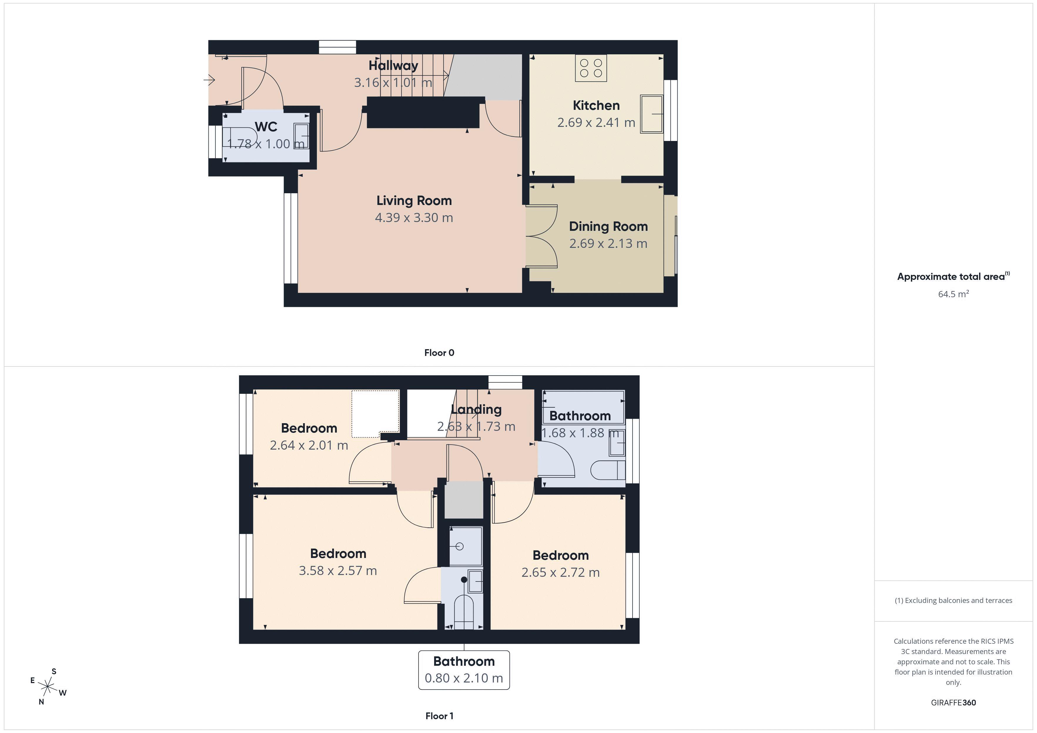 Floorplan for Saint Ambrose Road, Oldham, Lancashire