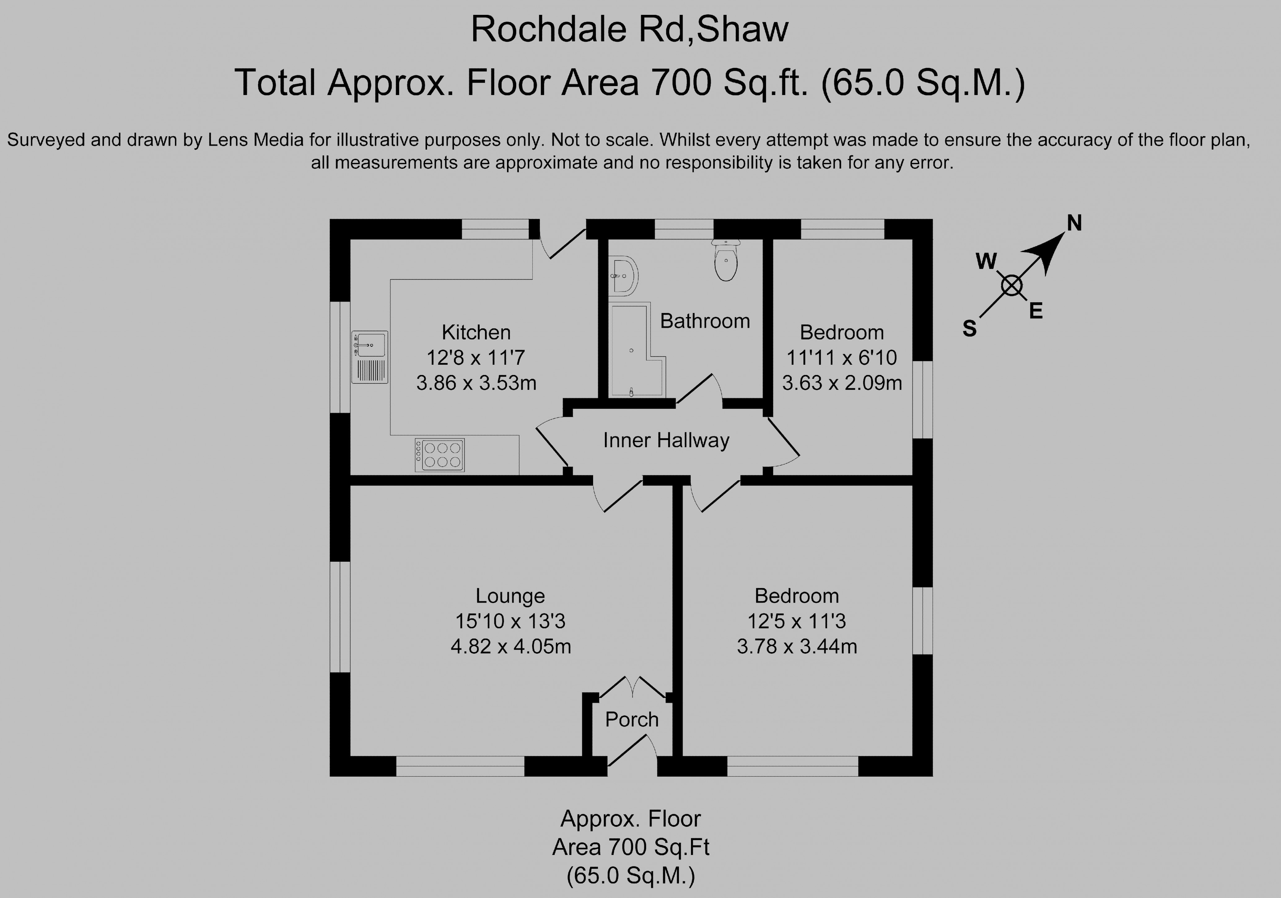 Floorplan for Rochdale Road, Shaw, Oldham, Greater Manchester