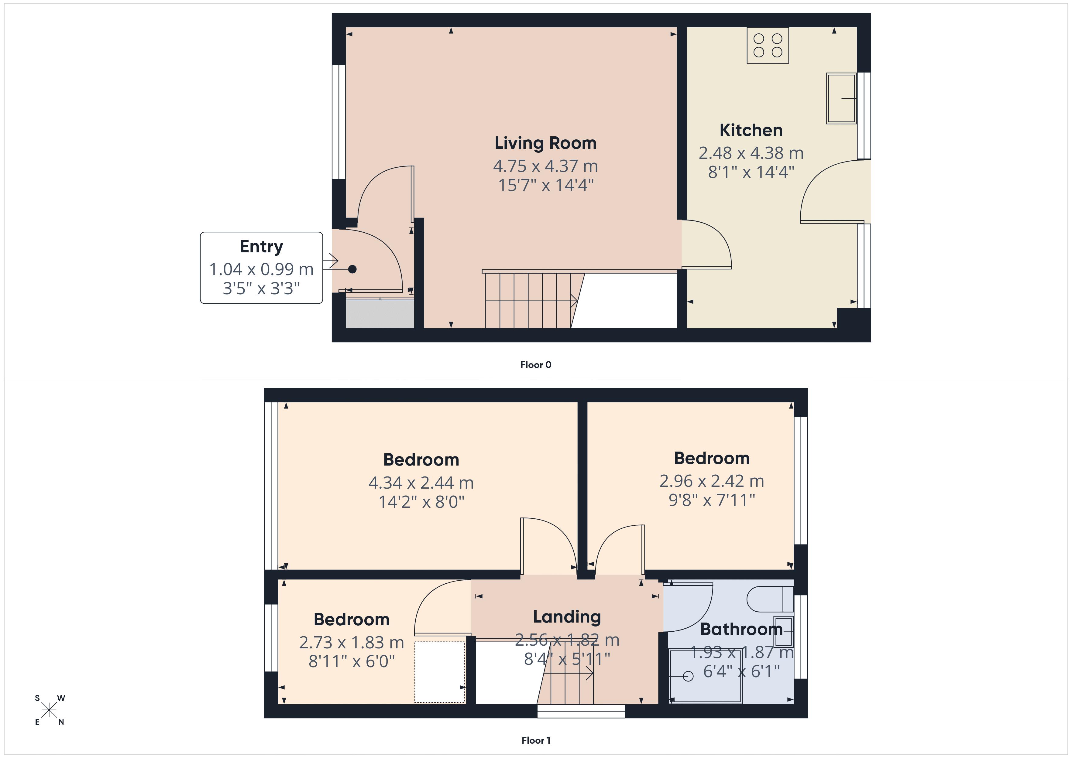 Floorplan for Rossendale, Shaw, Oldham, Greater Manchester