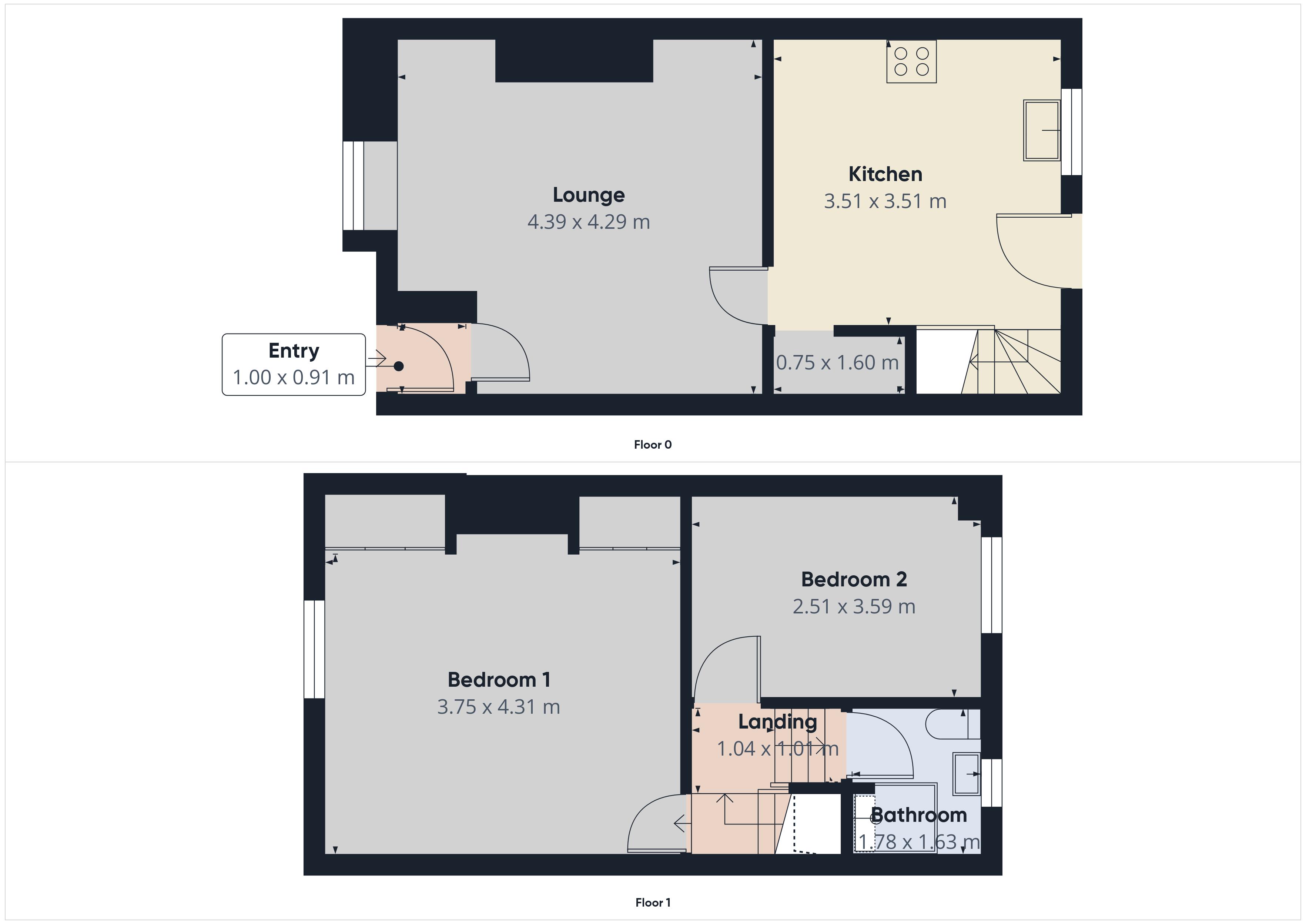 Floorplan for Rochdale Road, Shaw, Oldham, Greater Manchester