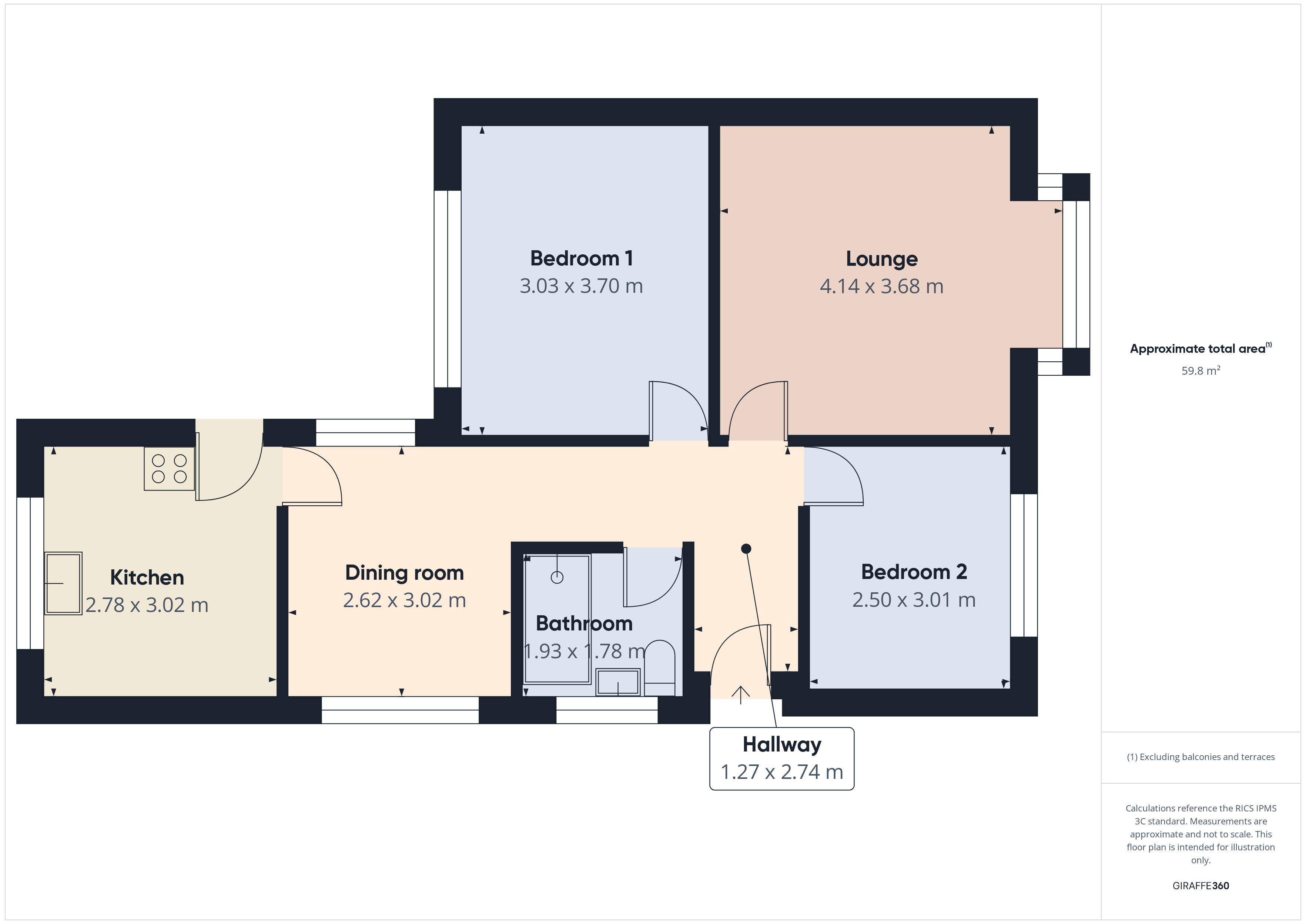 Floorplan for Trent Road, Shaw, Greater Manchester