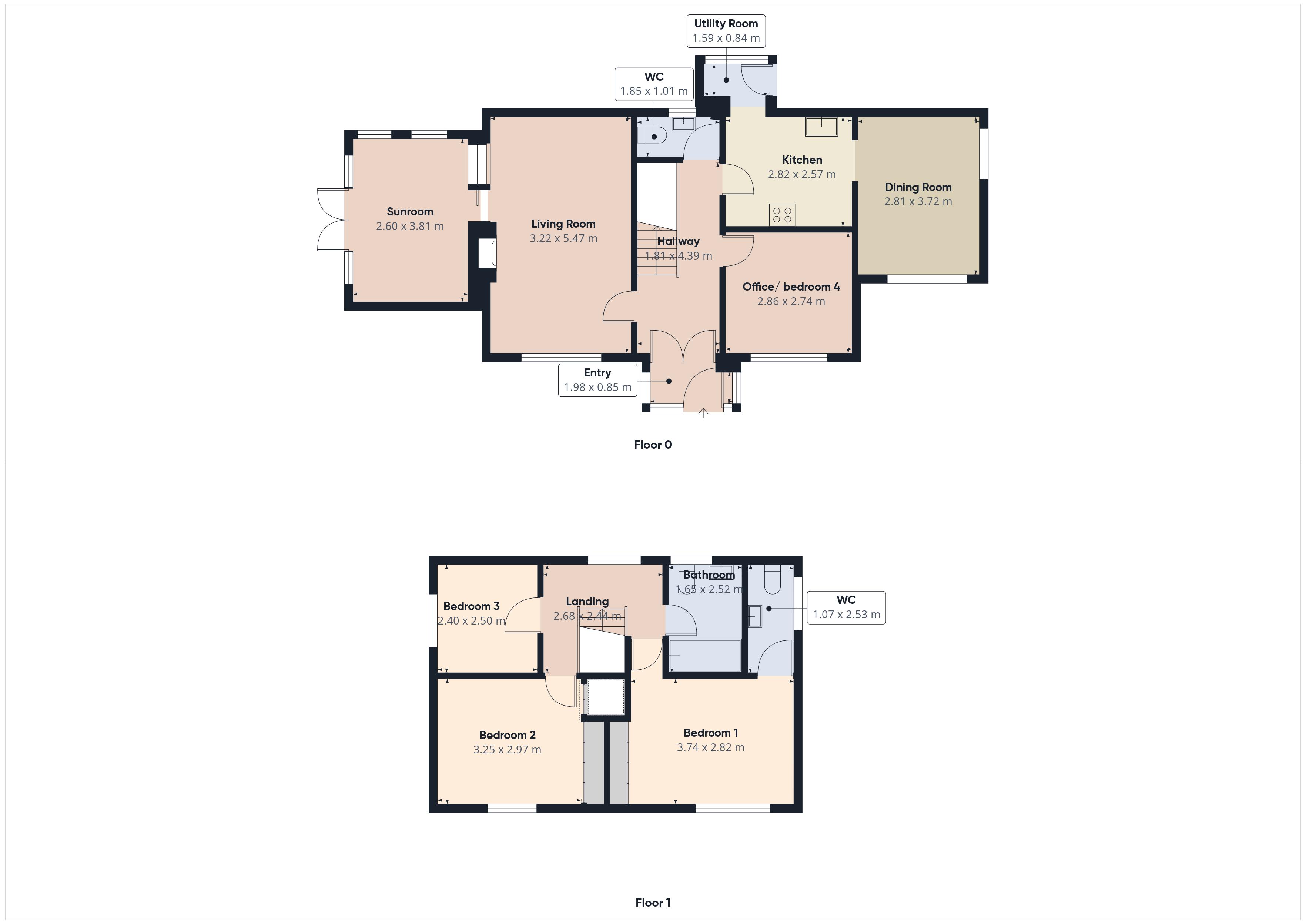 Floorplan for Wendlebury Green, Royton, Oldham, Greater Manchester