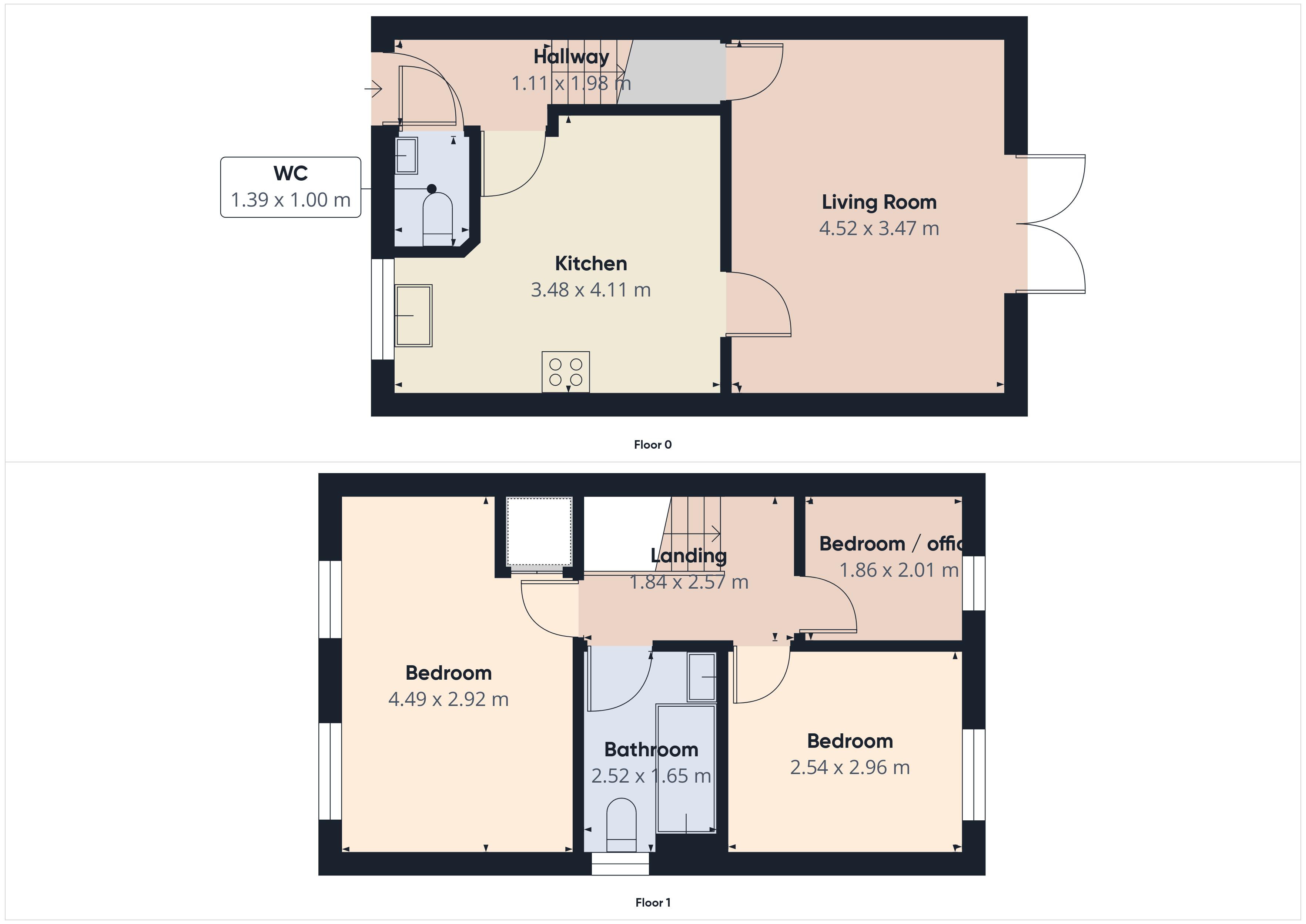 Floorplan for Eastcote Avenue, Oldham, Greater Manchester