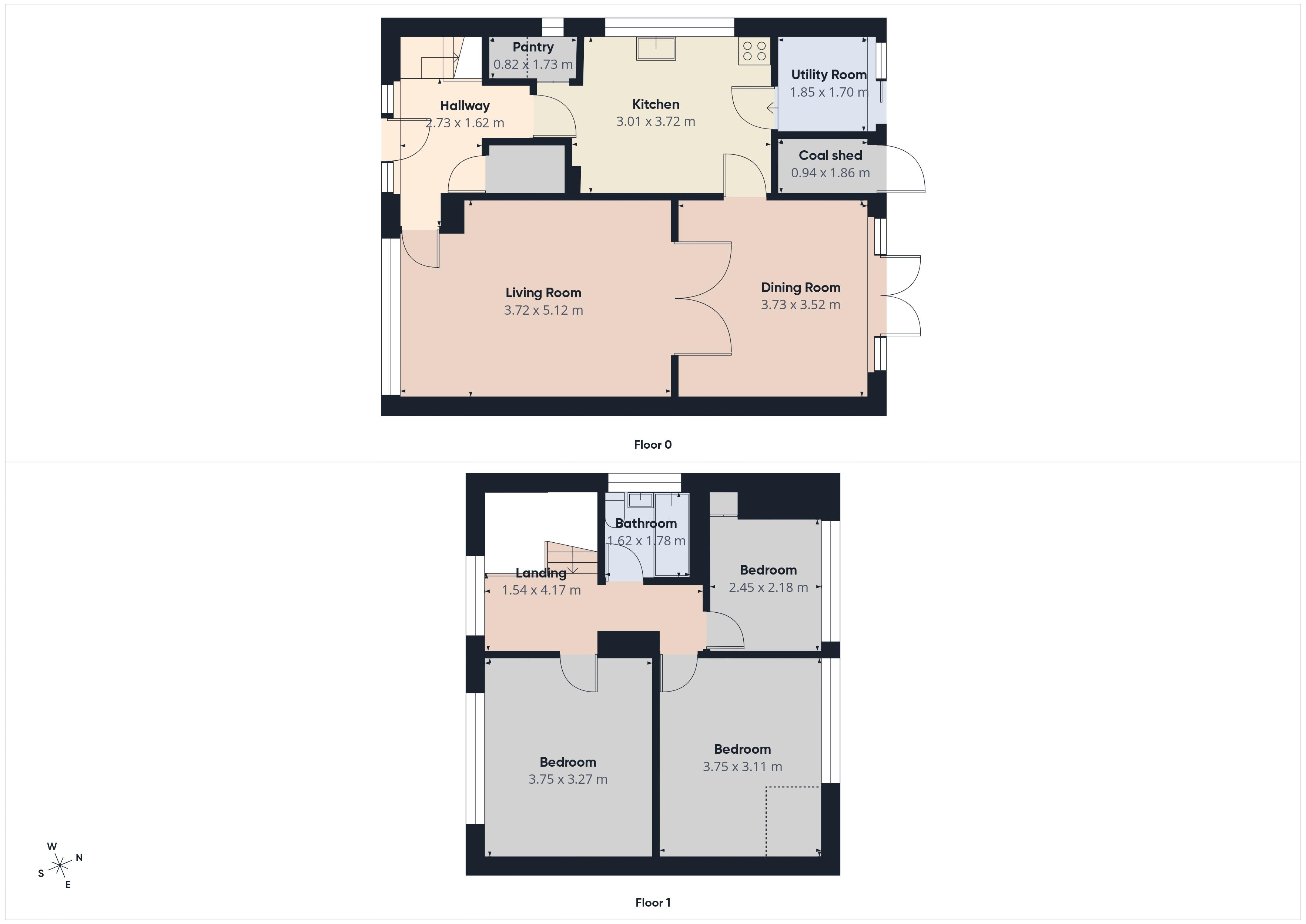 Floorplan for Edward Road, Shaw, Oldham, Greater Manchester