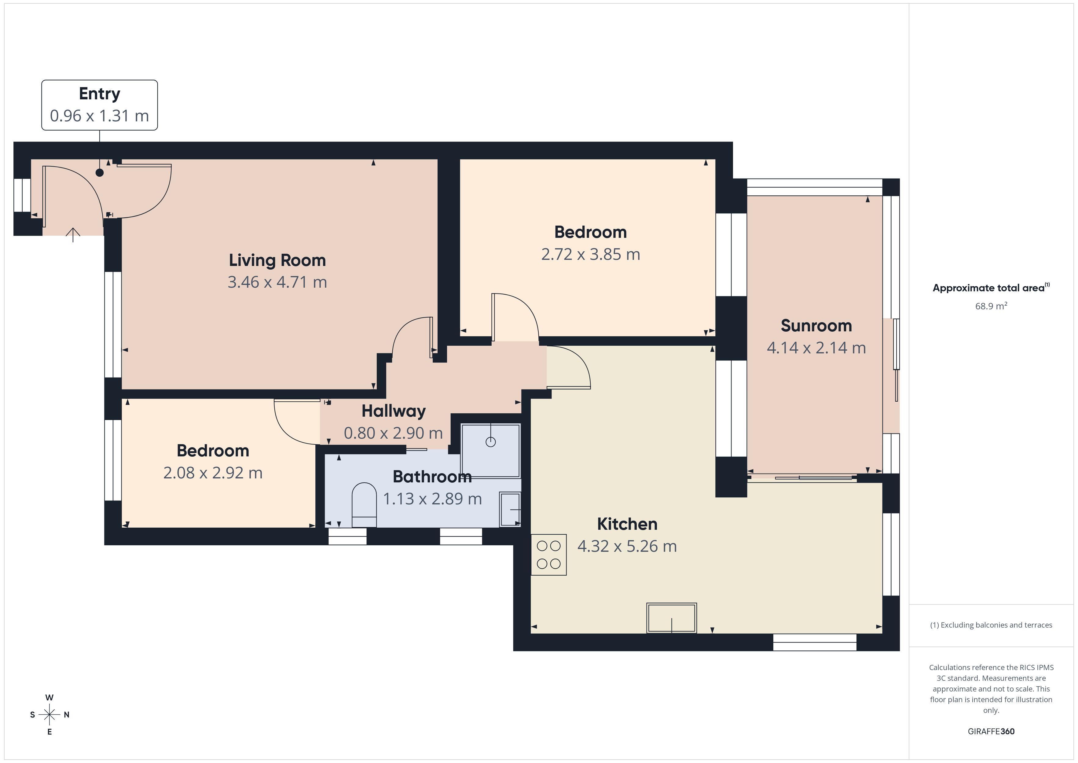 Floorplan for Hertfordshire Park Close, Shaw, Oldham, Greater Manchester