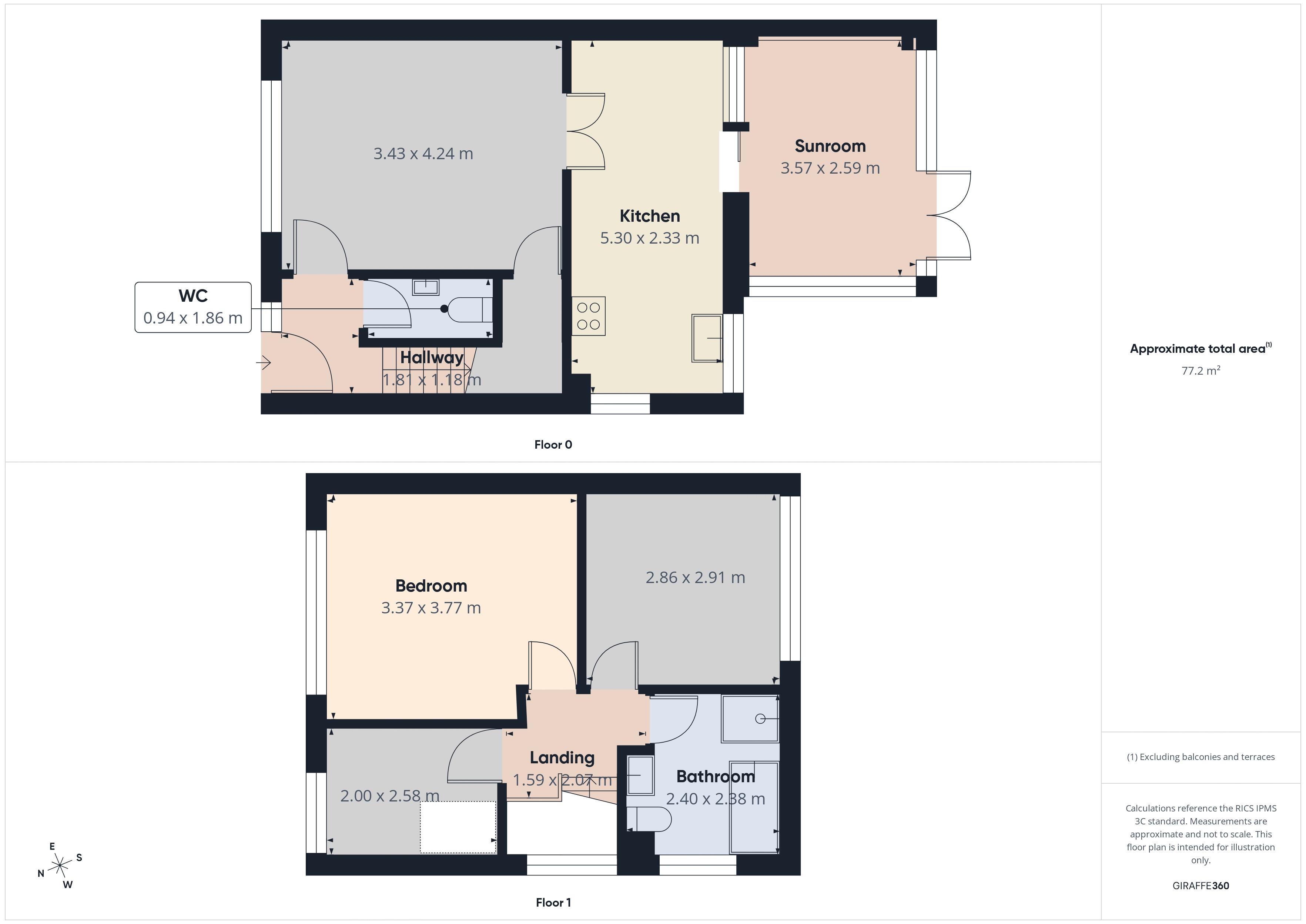 Floorplan for Shaw, Oldham, Greater Manchester