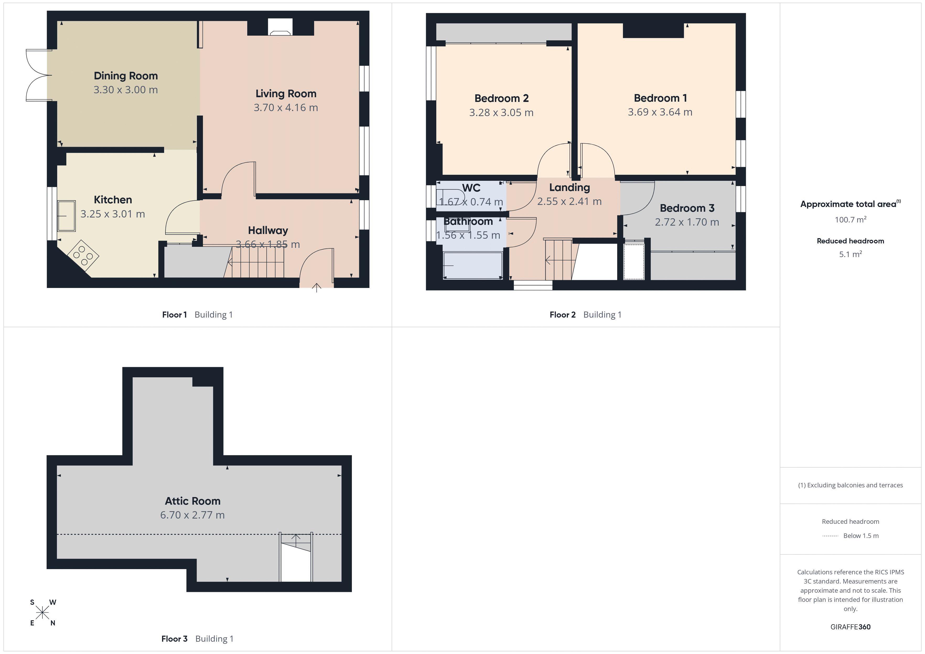 Floorplan for Arncliffe Rise, Moorside, Oldham, Greater Manchester