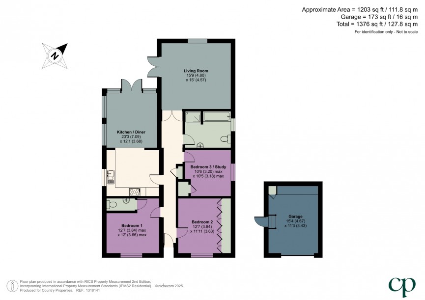 3 bedroom Bungalow for Sale Meppershall, Shefford, Bedfordshire
