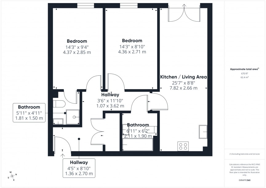 2 bedroom Flat for Sale Whinbush Road, Hitchin, Hertfordshire