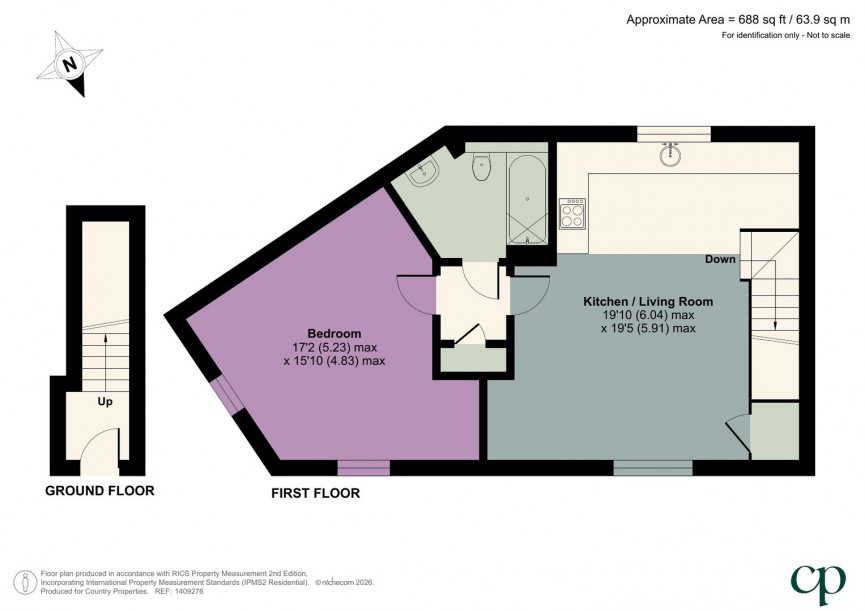 1 bedroom Flat for Sale Shepherds Place, Shefford, Bedfordshire