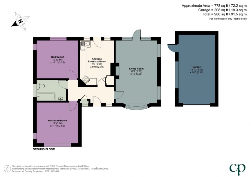 2 bedroom Bungalow for Sale Castles Close, Stotfold, Bedfordshire