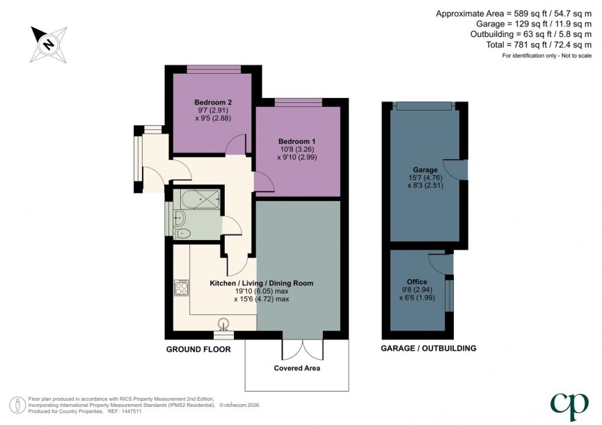 2 bedroom Bungalow for Sale Meppershall, Shefford, Bedfordshire