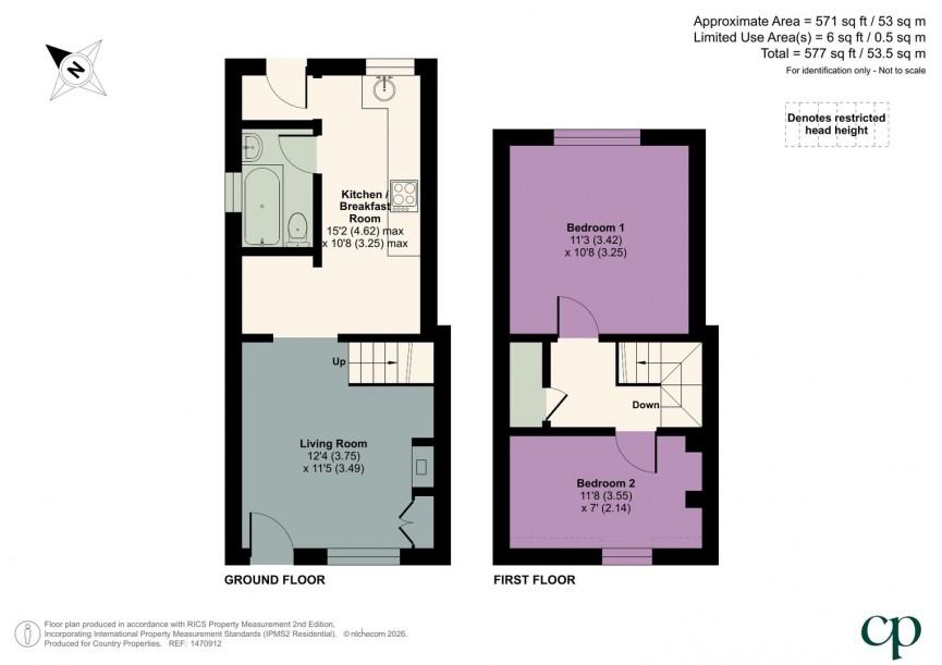 2 bedroom House for Sale Shillington, Hitchin, Bedfordshire