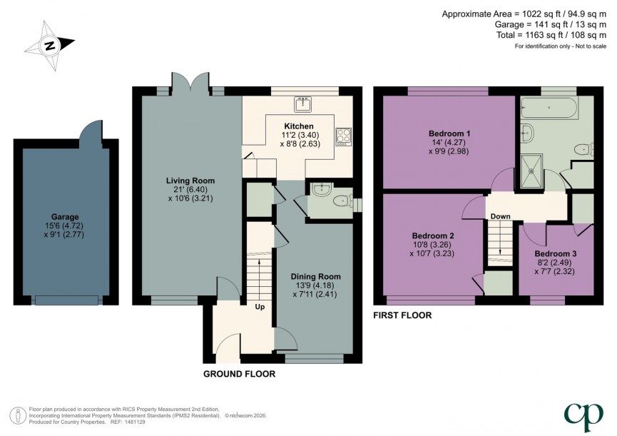 3 bedroom House for Sale Mowbray Crescent, Stotfold, Bedfordshire