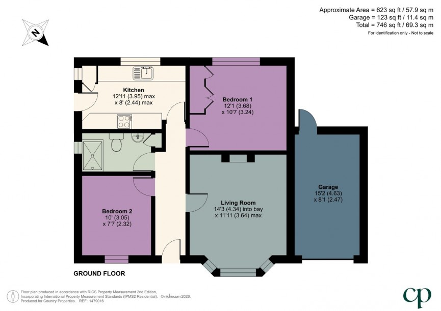 2 bedroom Bungalow for Sale Pix Road, Stotfold, Bedfordshire