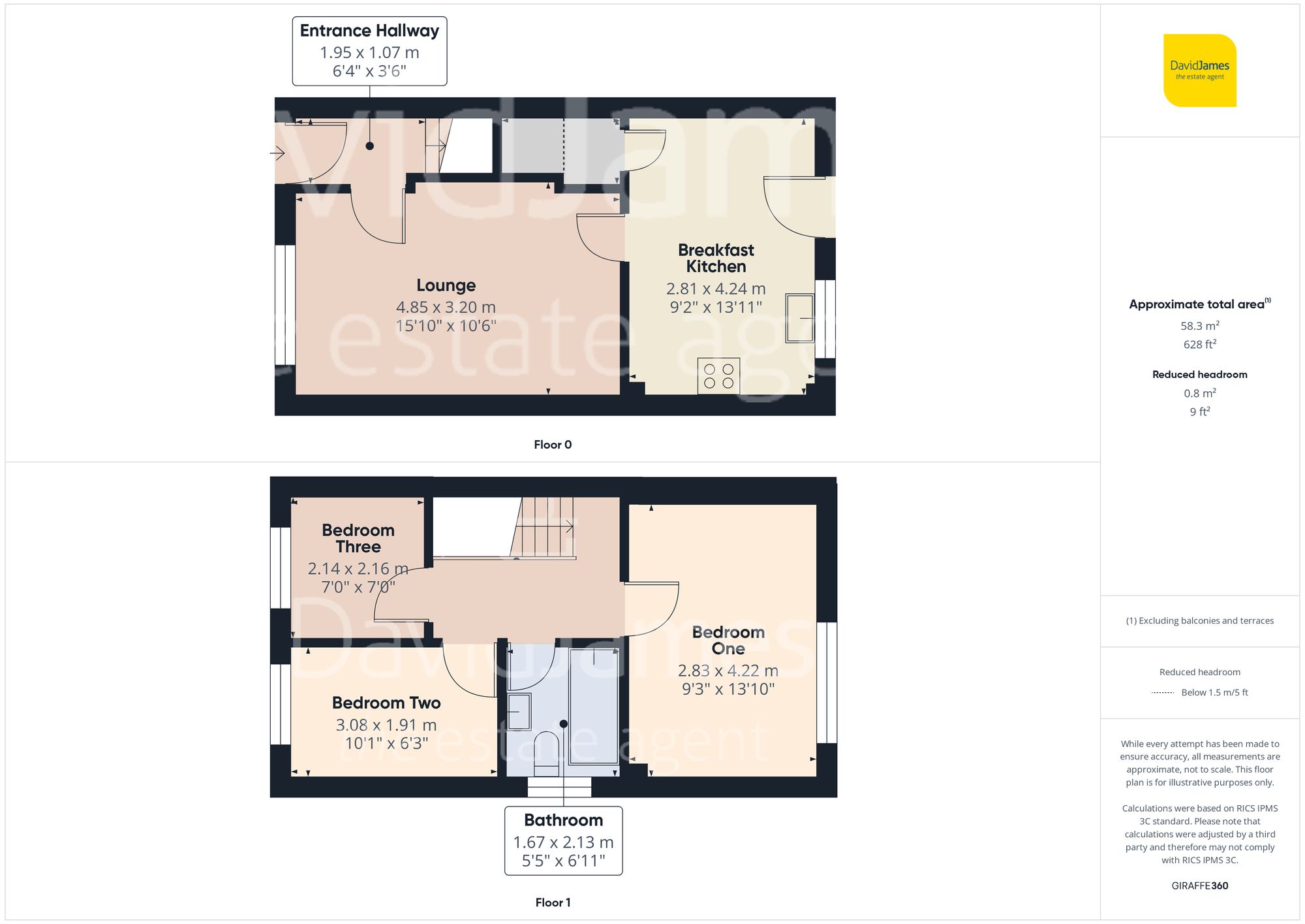 Floorplan for Roman Drive, Basford, Nottingham