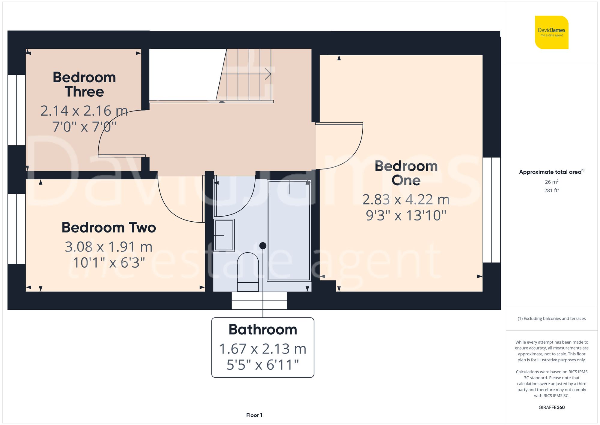Floorplan for Roman Drive, Basford, Nottingham