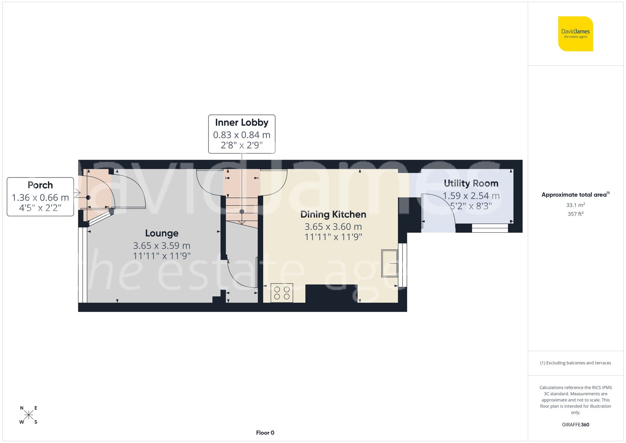 Floorplan for Outram Street, Sutton in Ashfield, Nottinghamshire