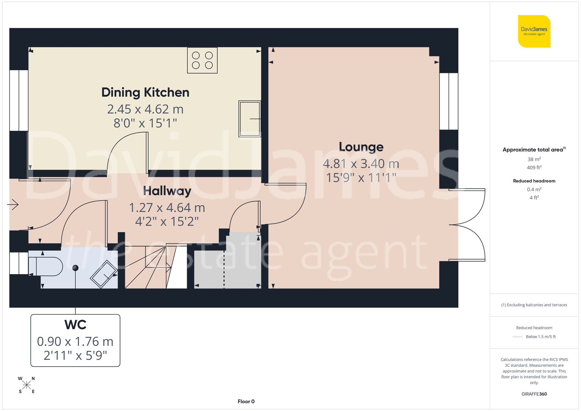 Floorplan for Lindley Avenue, Sutton in Ashfield, Nottinghamshire
