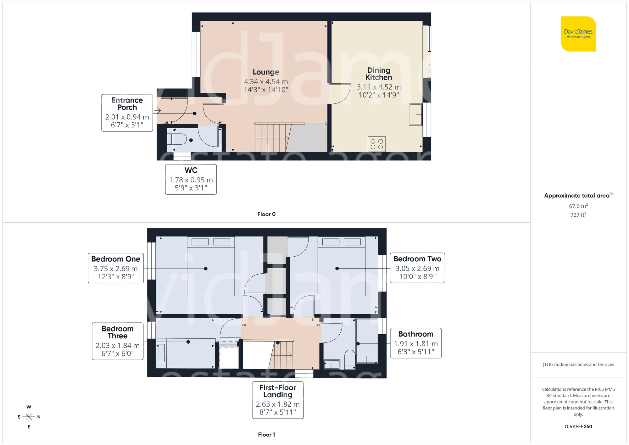 Floorplan for Rock Court, Nottingham
