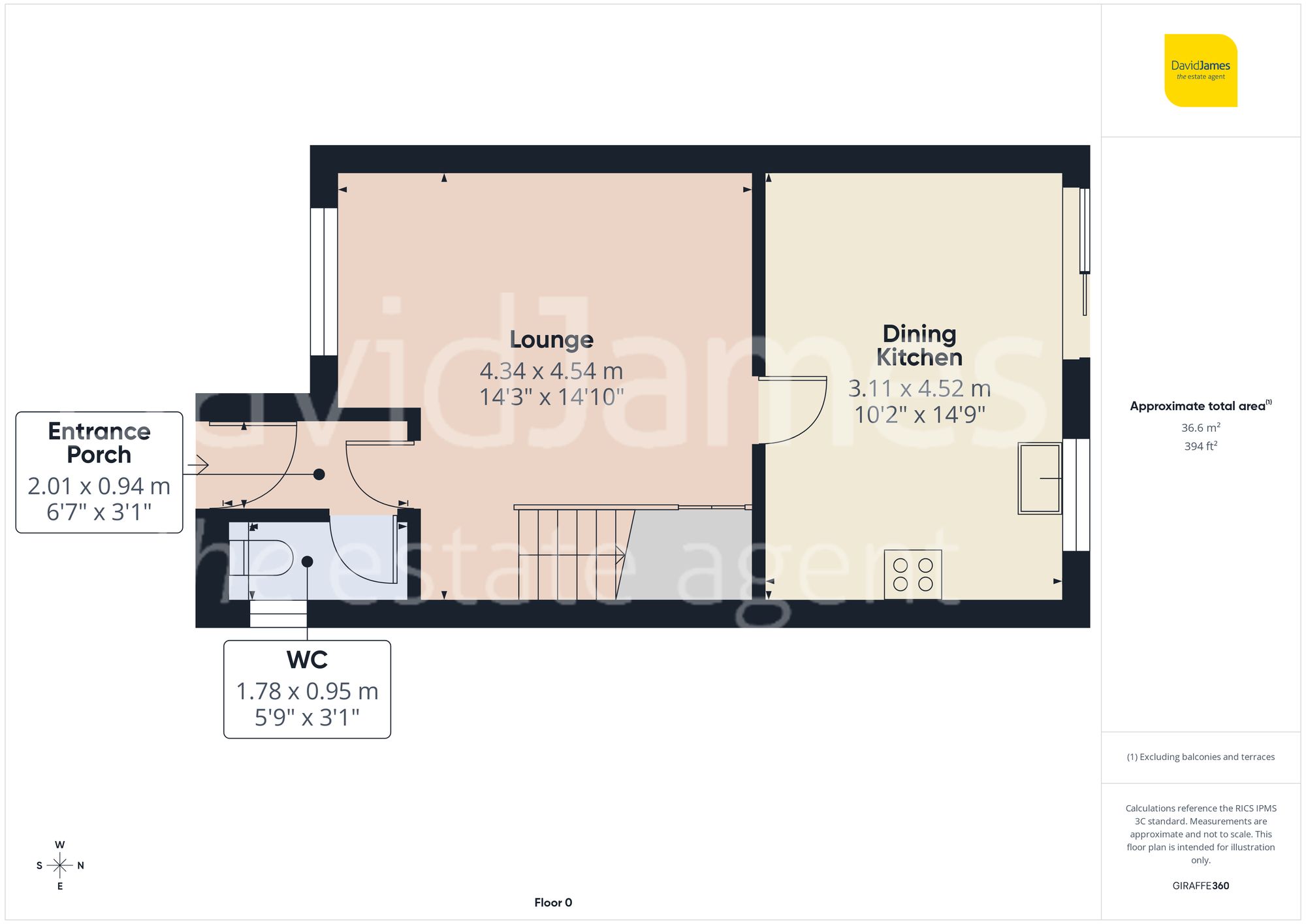 Floorplan for Rock Court, Nottingham