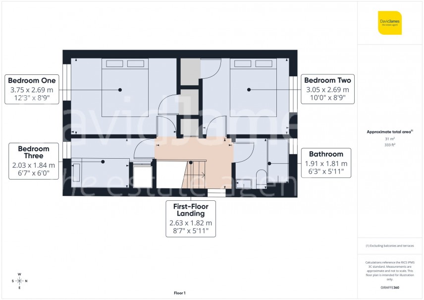 Floorplan for Rock Court, Nottingham