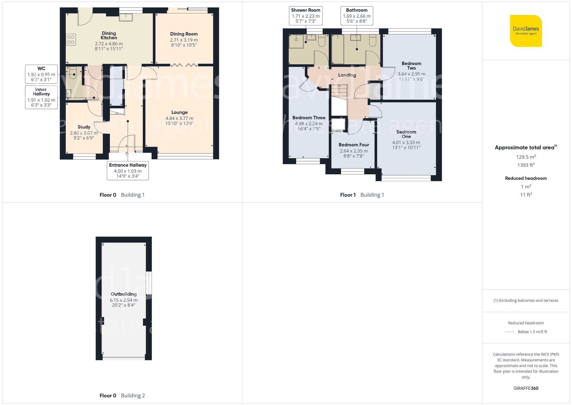 Floorplan for Cardington Close, Rise Park, Nottingham