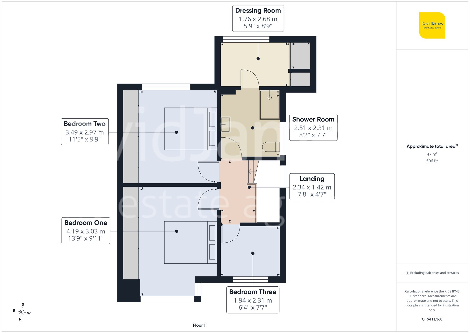 Floorplan for Oakdale Road, Bakersfield, Nottingham