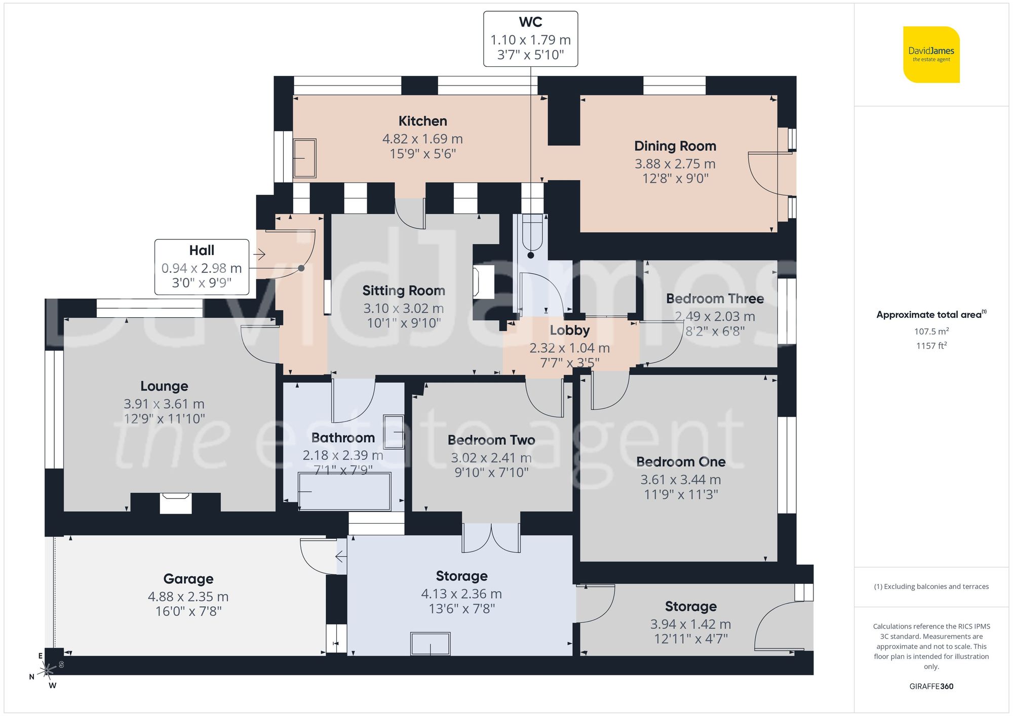 Floorplan for Wild Hill, Teversal, Nottinghamshire