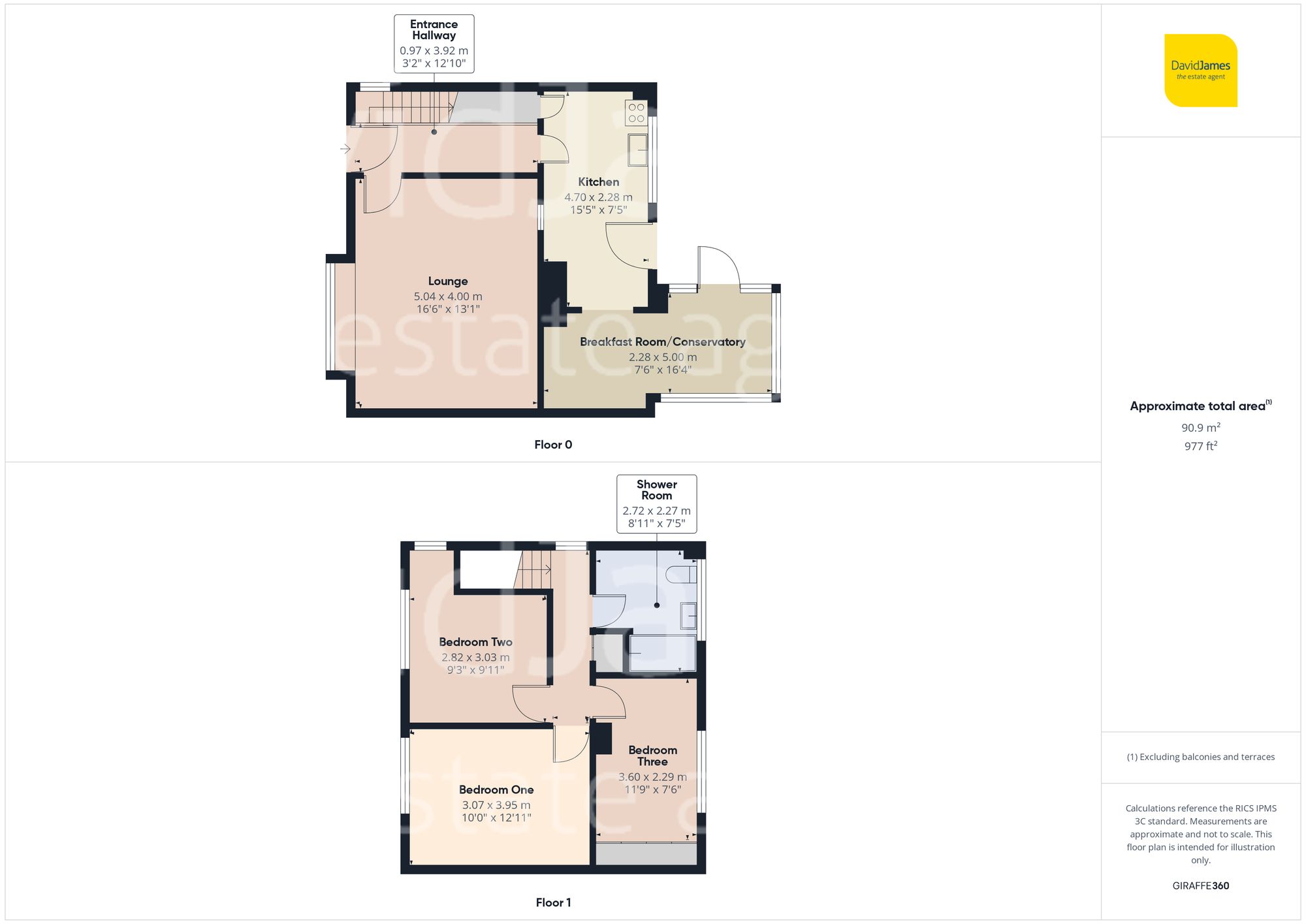 Floorplan for Westcliffe Avenue, Gedling, Nottingham