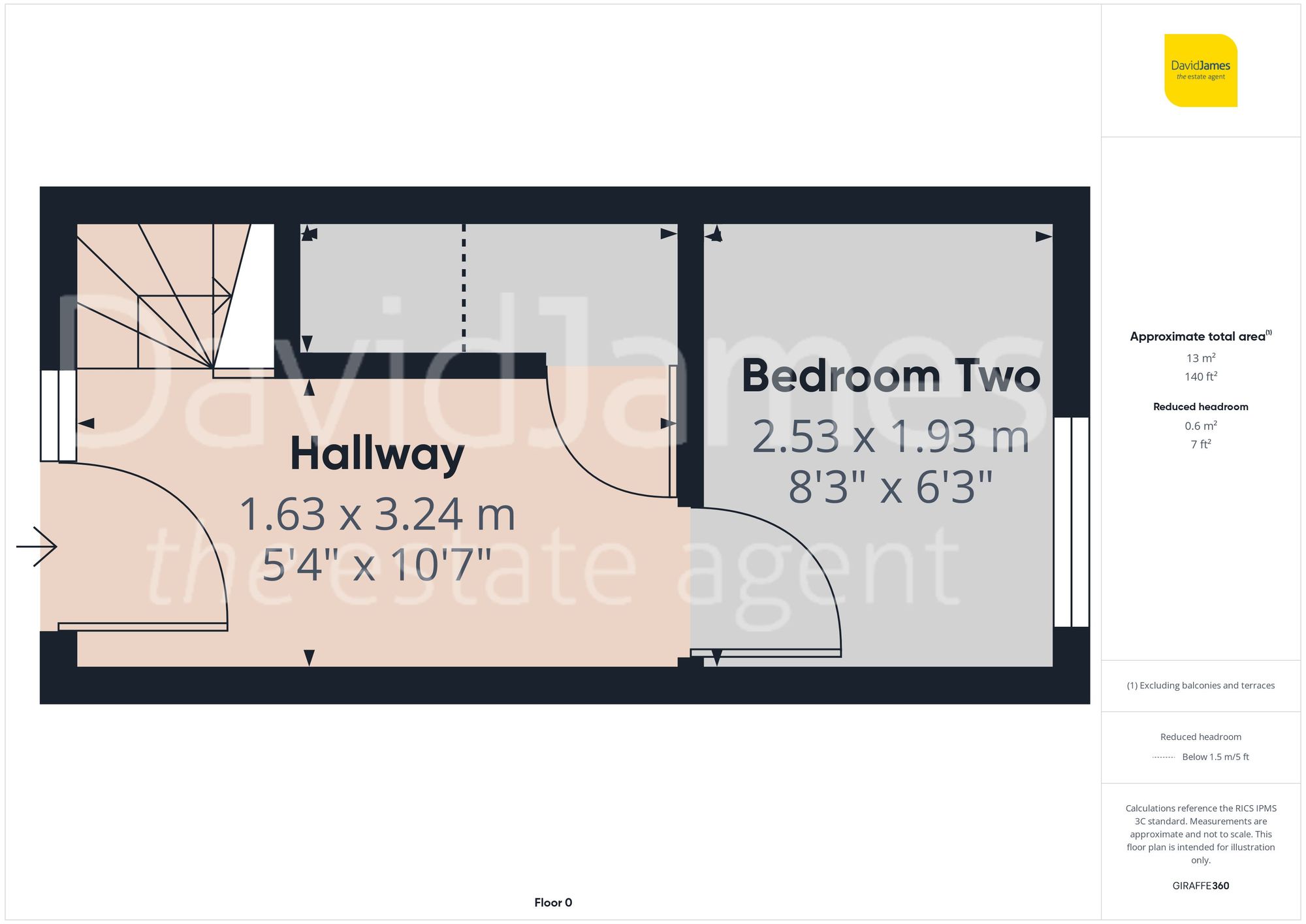 Floorplan for High Oakham Close, Sutton in Ashfield, Nottinghamshire