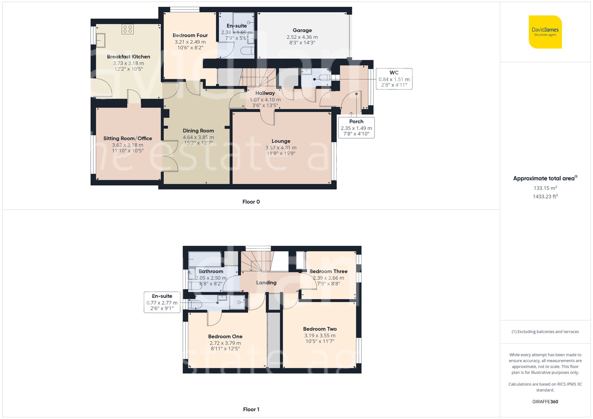 Floorplan for Trafford Gardens, Nottingham