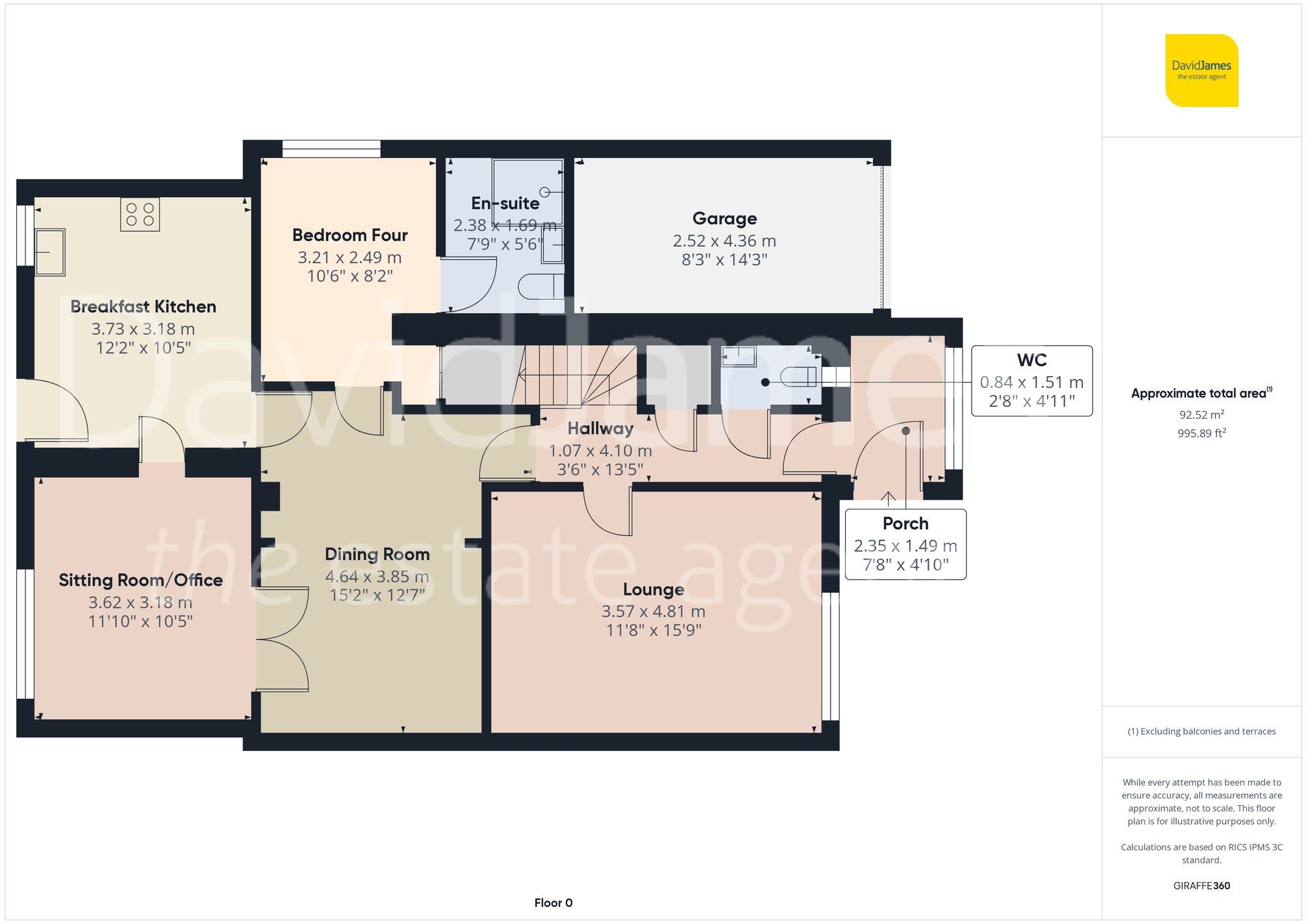 Floorplan for Trafford Gardens, Nottingham
