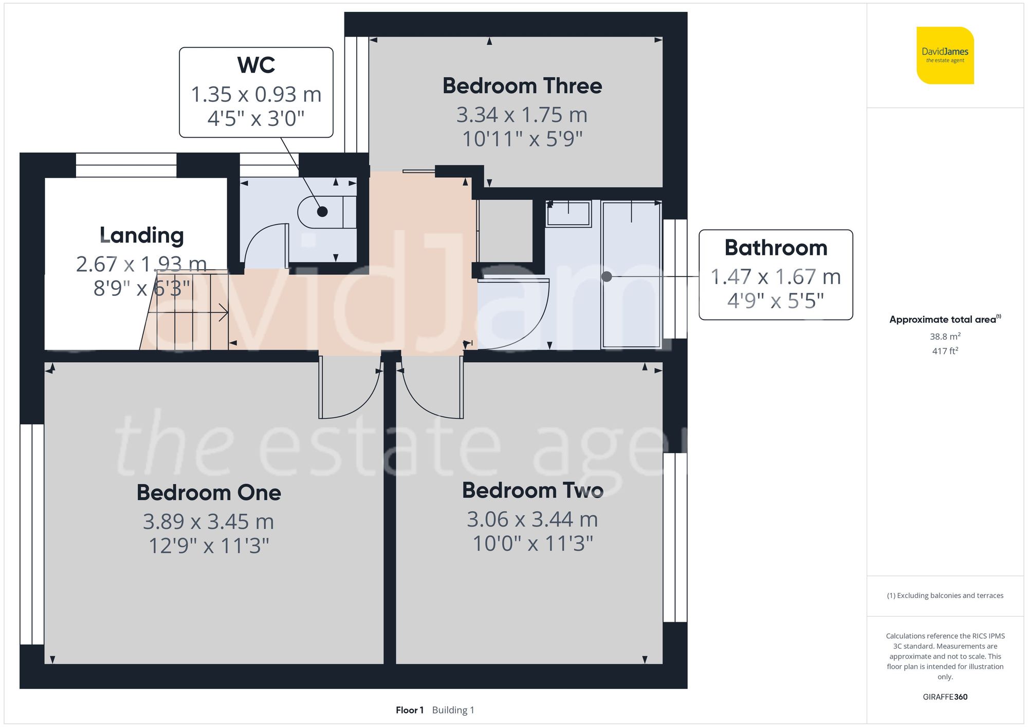 Floorplan for Haddon Road, Mansfield, Nottinghamshire
