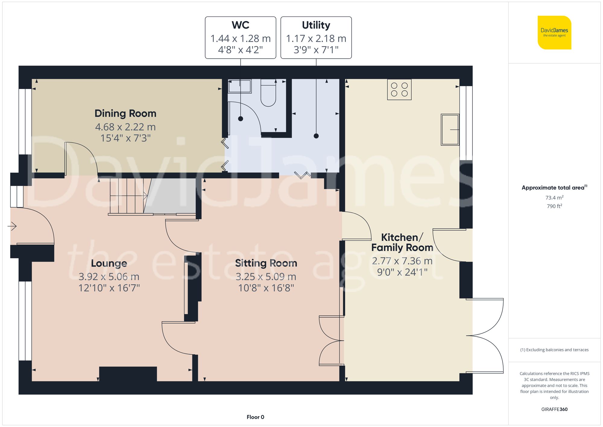 Floorplan for Roche Close, Arnold, Nottingham