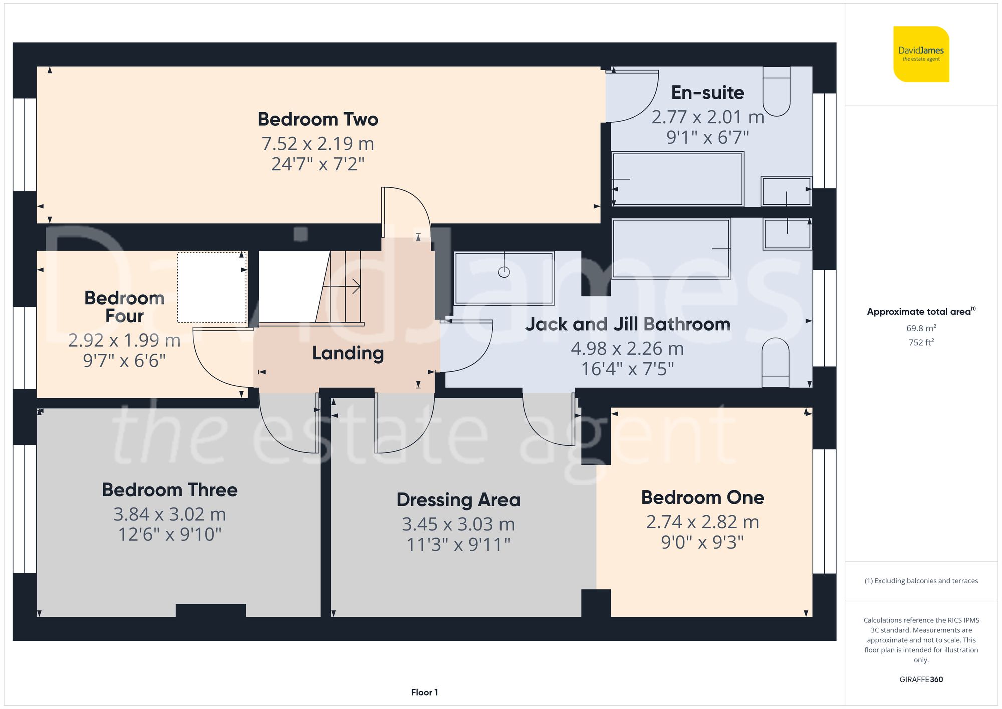 Floorplan for Roche Close, Arnold, Nottingham