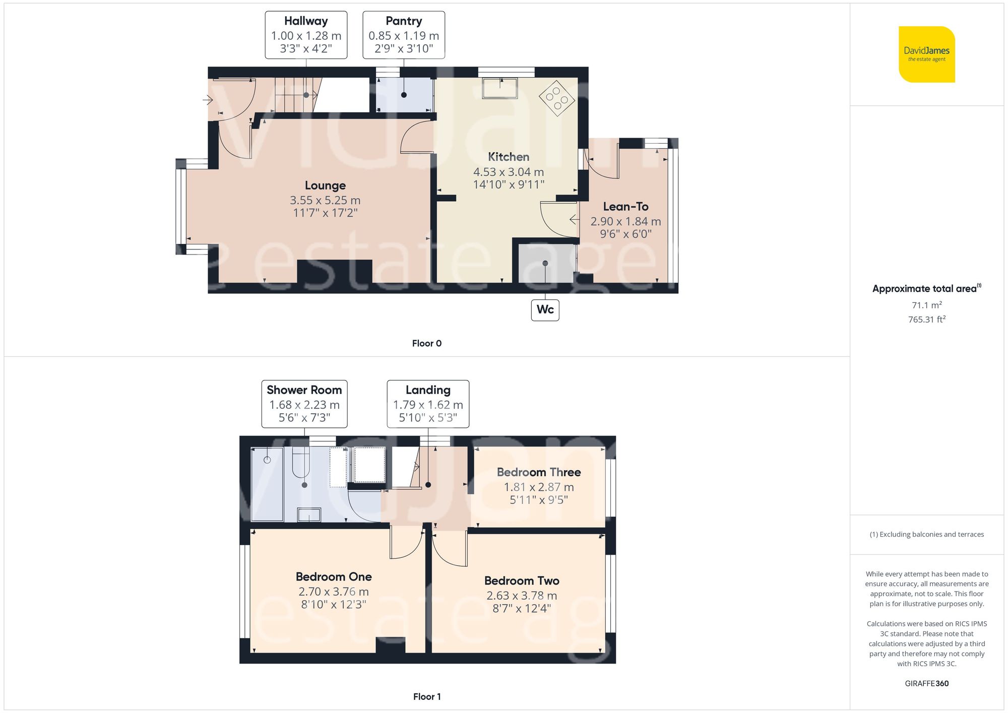 Floorplan for Yvonne Crescent, Carlton, Nottingham