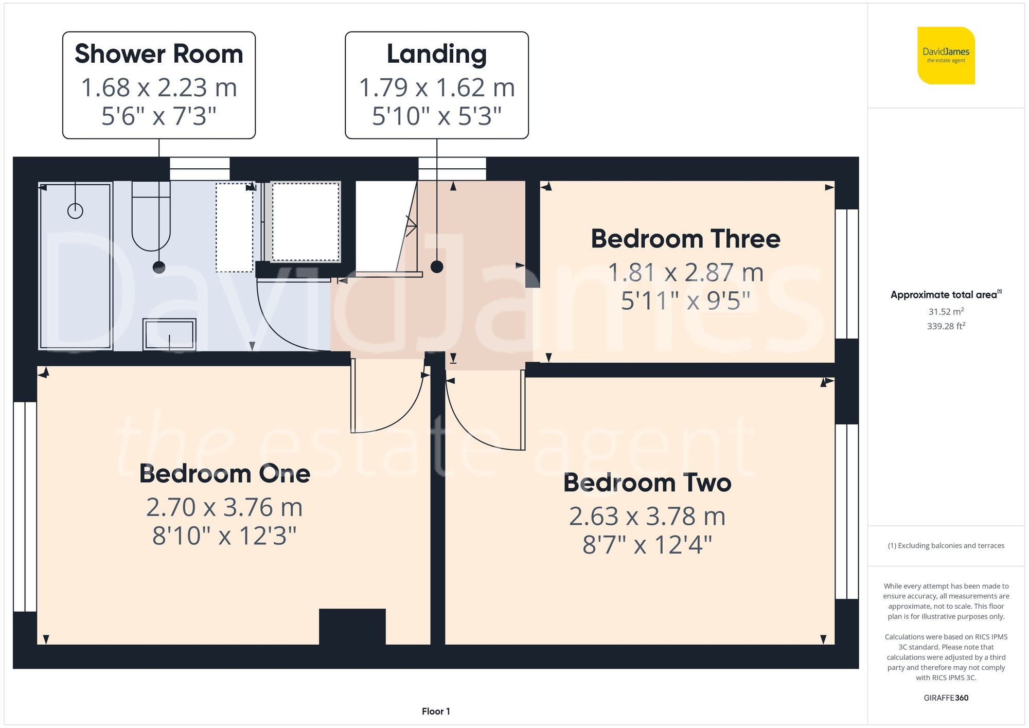 Floorplan for Yvonne Crescent, Carlton, Nottingham